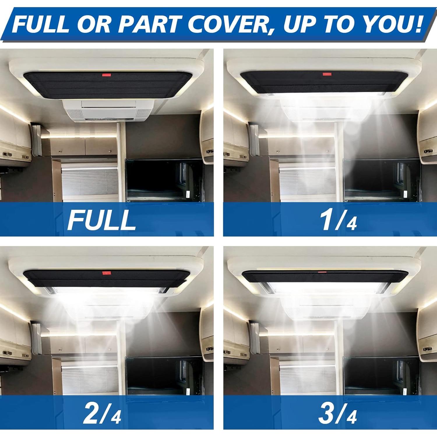 Cubierta de Tragaluces Plegable Magnética RVLAND 41x41cm Negra