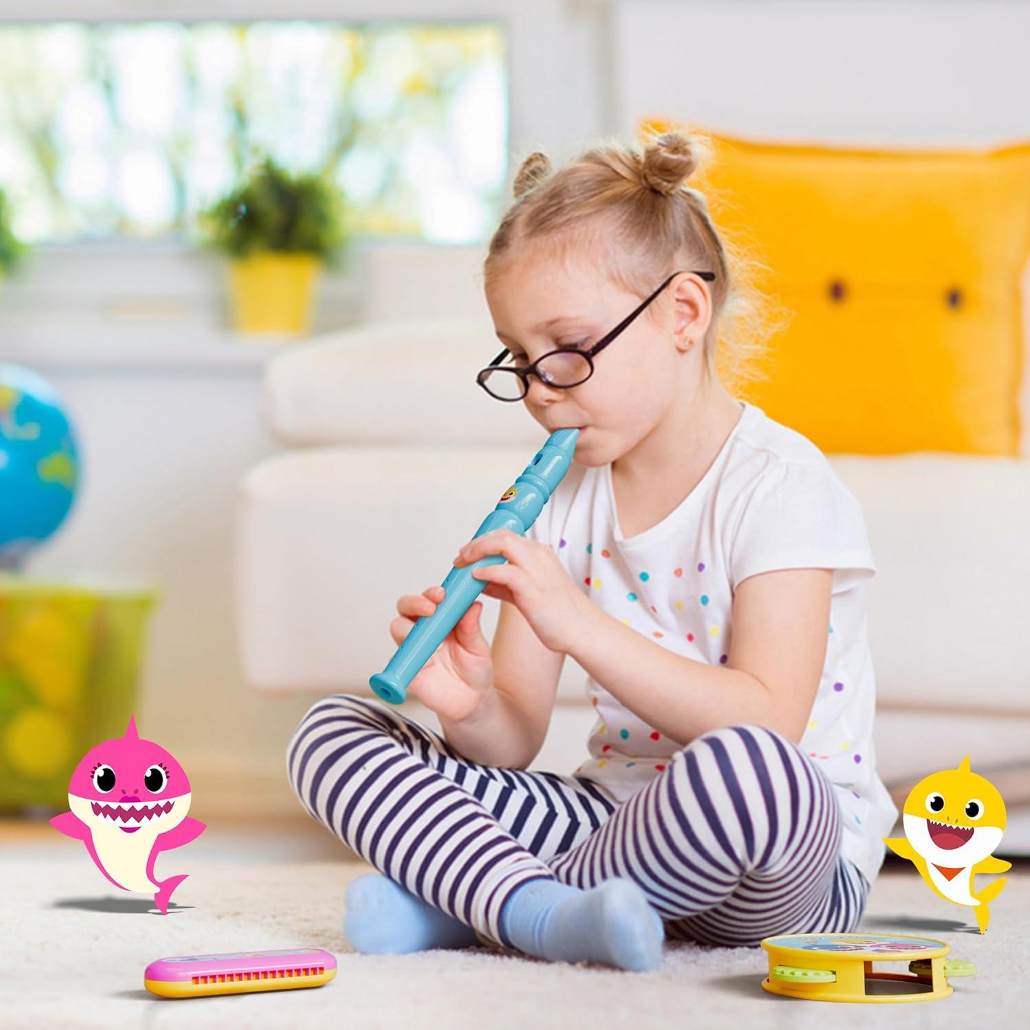 Conjunto de Instrumentos Musicales Lollipop - Flauta, Maracas, Armónica, Pandereta