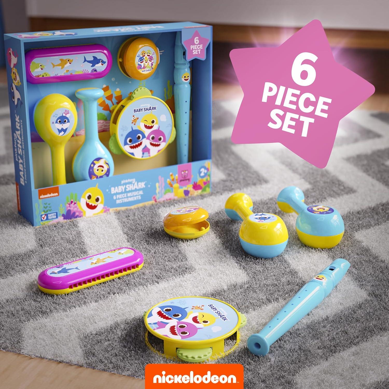 Conjunto de Instrumentos Musicales Lollipop - Flauta, Maracas, Armónica, Pandereta