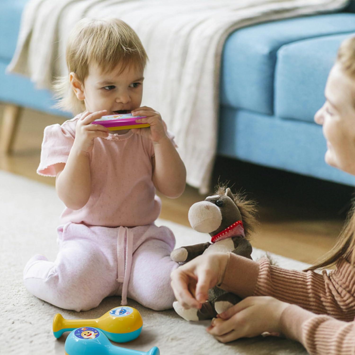 Conjunto de Instrumentos Musicales Lollipop - Flauta, Maracas, Armónica, Pandereta
