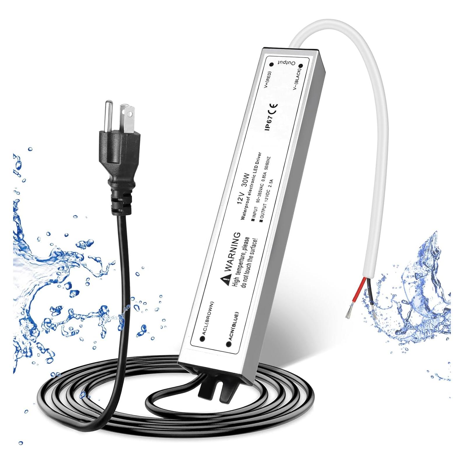 Fuente de Alimentación LED 12V 30W Jiasi IP67 Impermeable