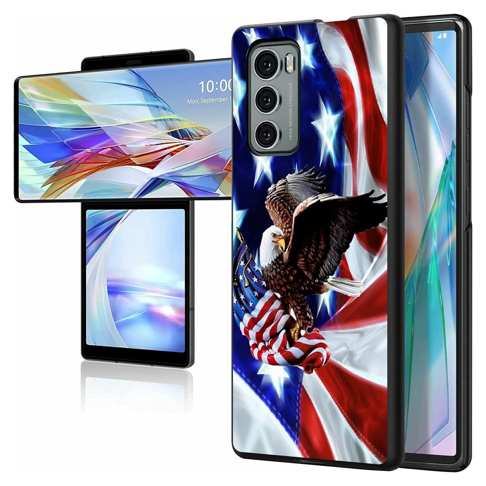 Funda de Silicona Dikoer para LG Wing 5G 6.8" - Bandera Americana