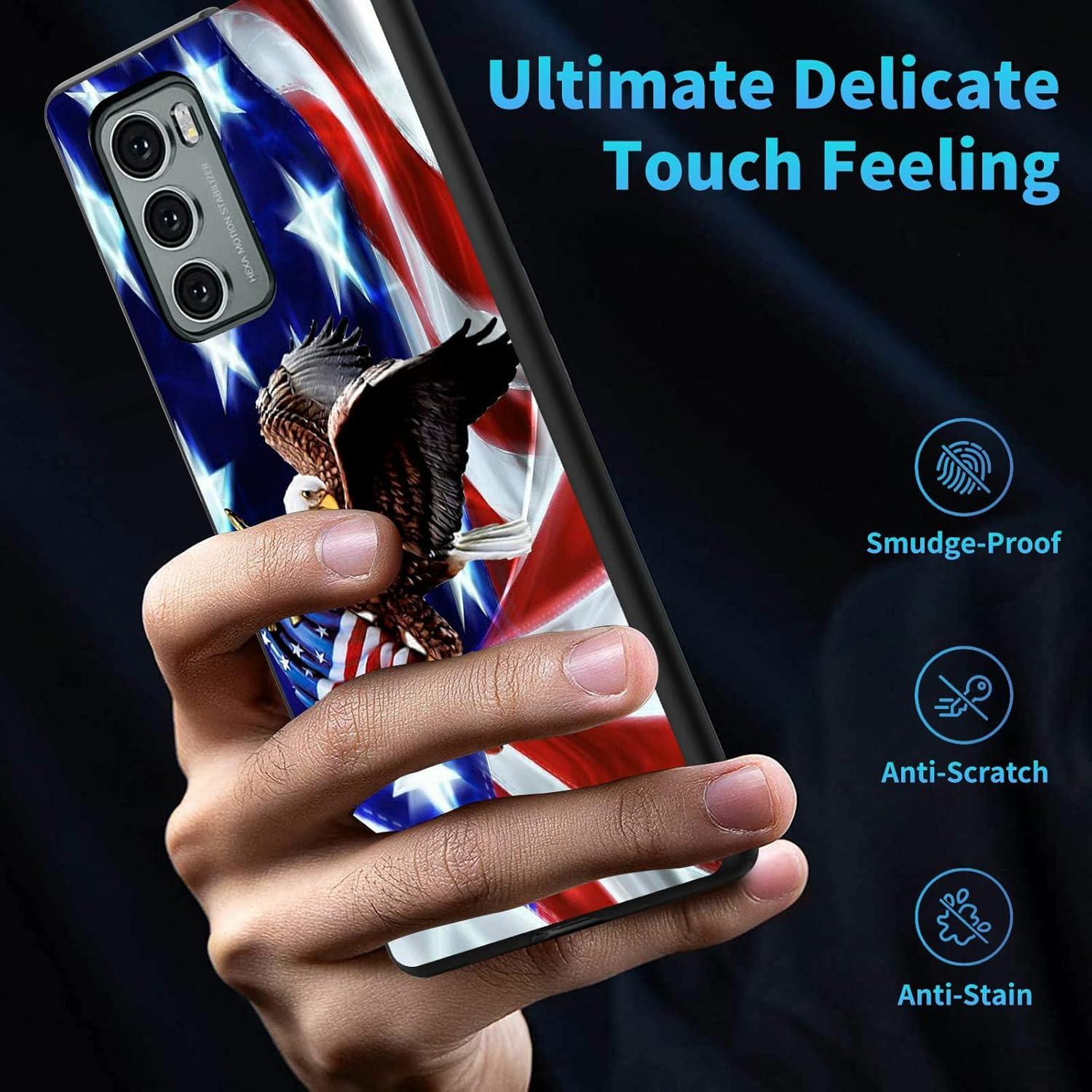 Funda de Silicona Dikoer para LG Wing 5G 6.8" - Bandera Americana