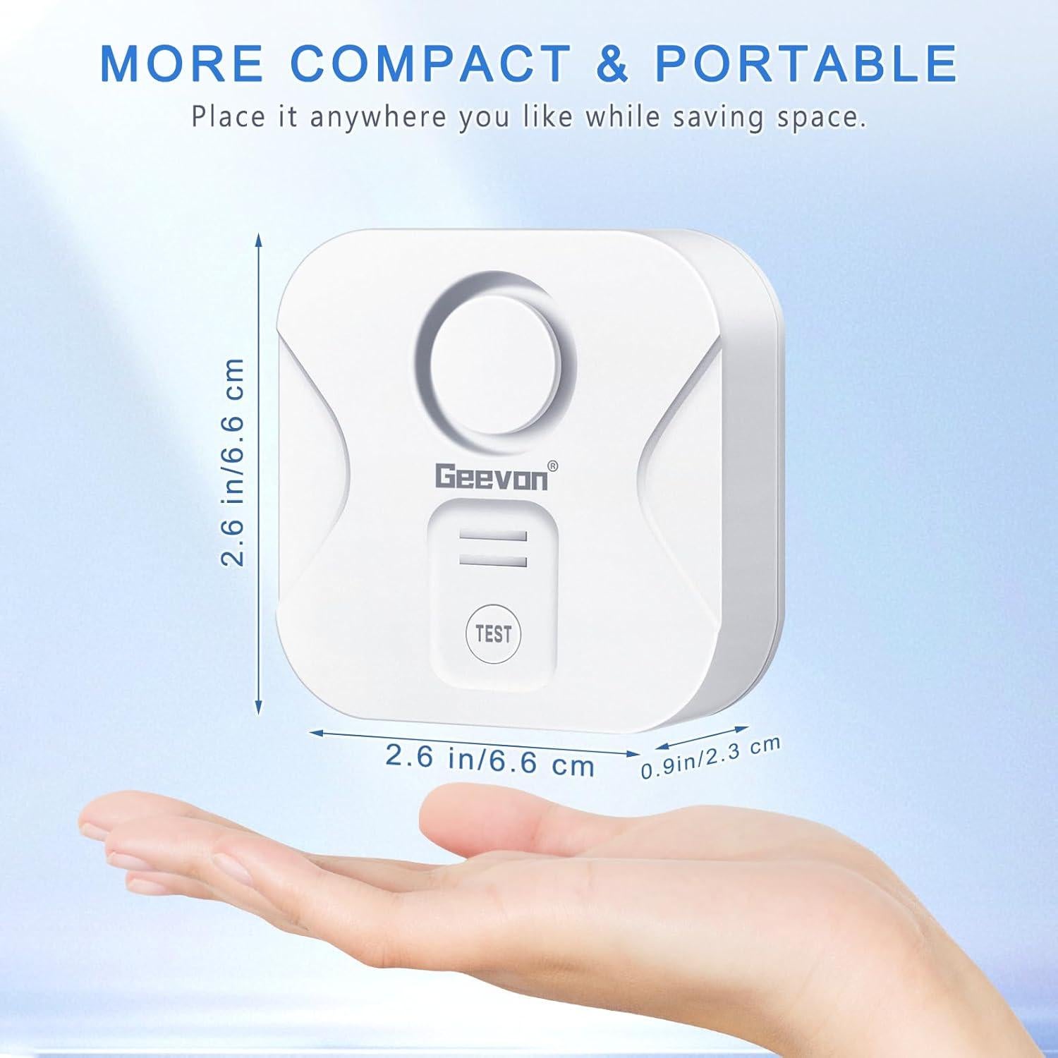 Geevon 3 Sensores de Fugas de Agua con Alarma 100dB