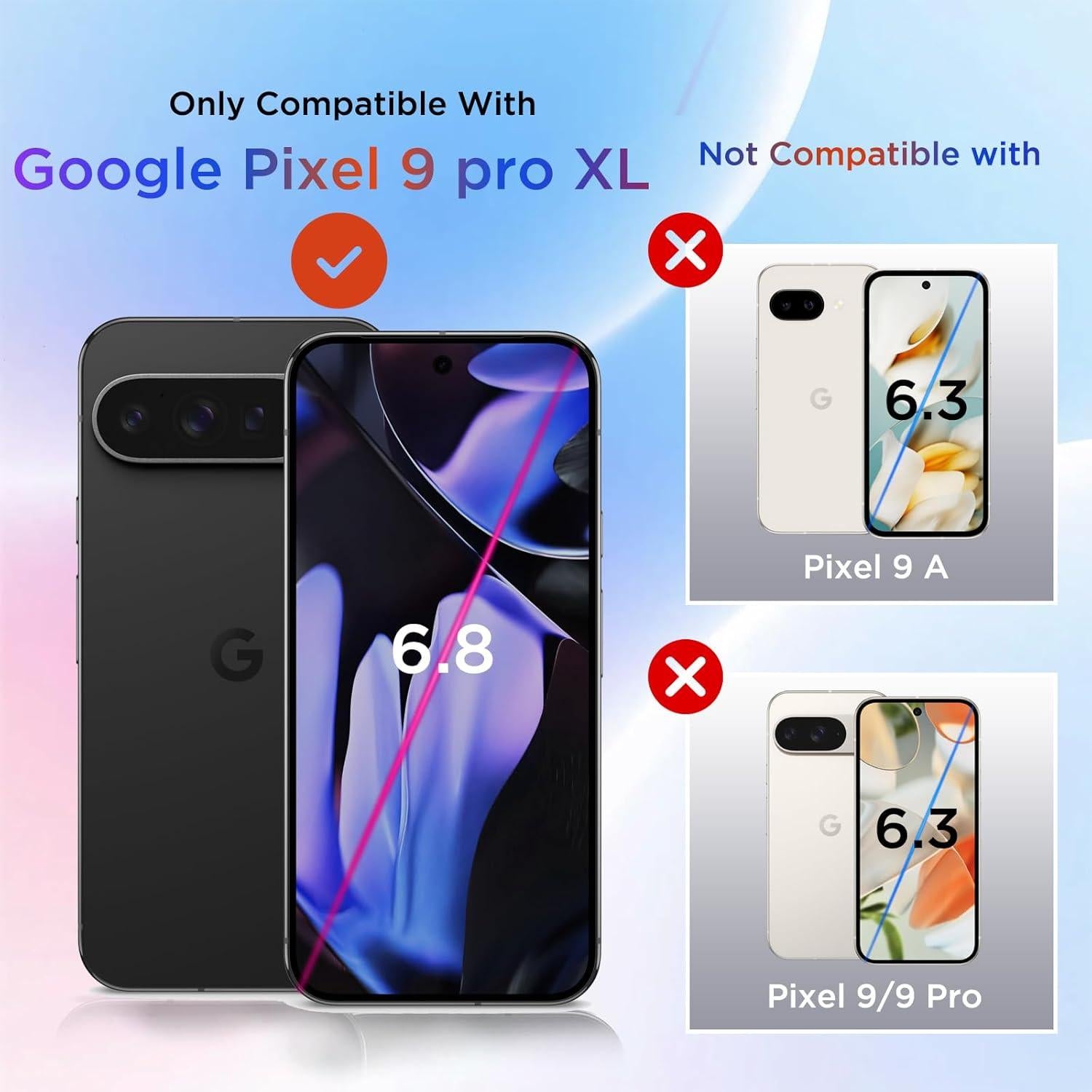 Funda Google Pixel 9 Pro XL Azul con Soporte Ajustable