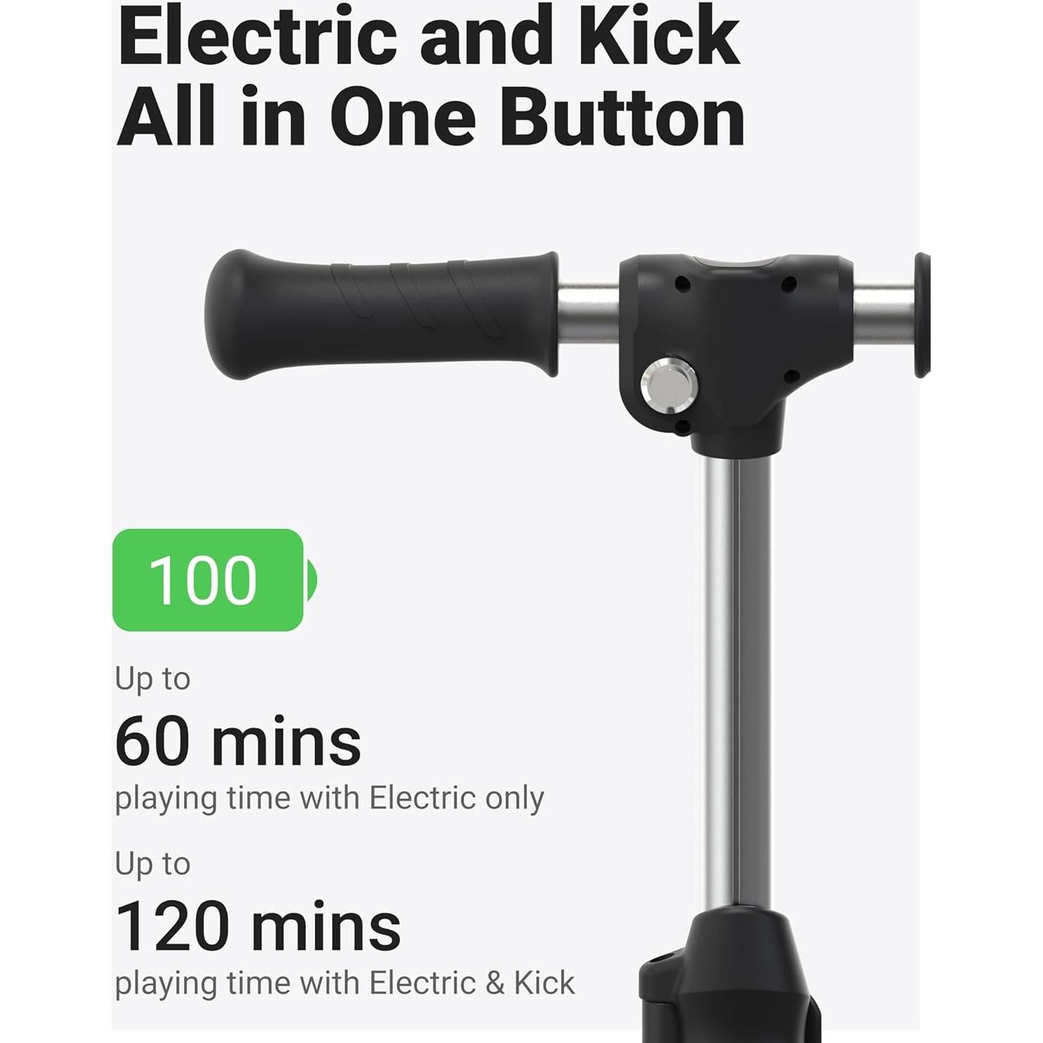 Scooter Eléctrico para Niños ELECOSMOS KS20 - 3 Ruedas, 8 km/h