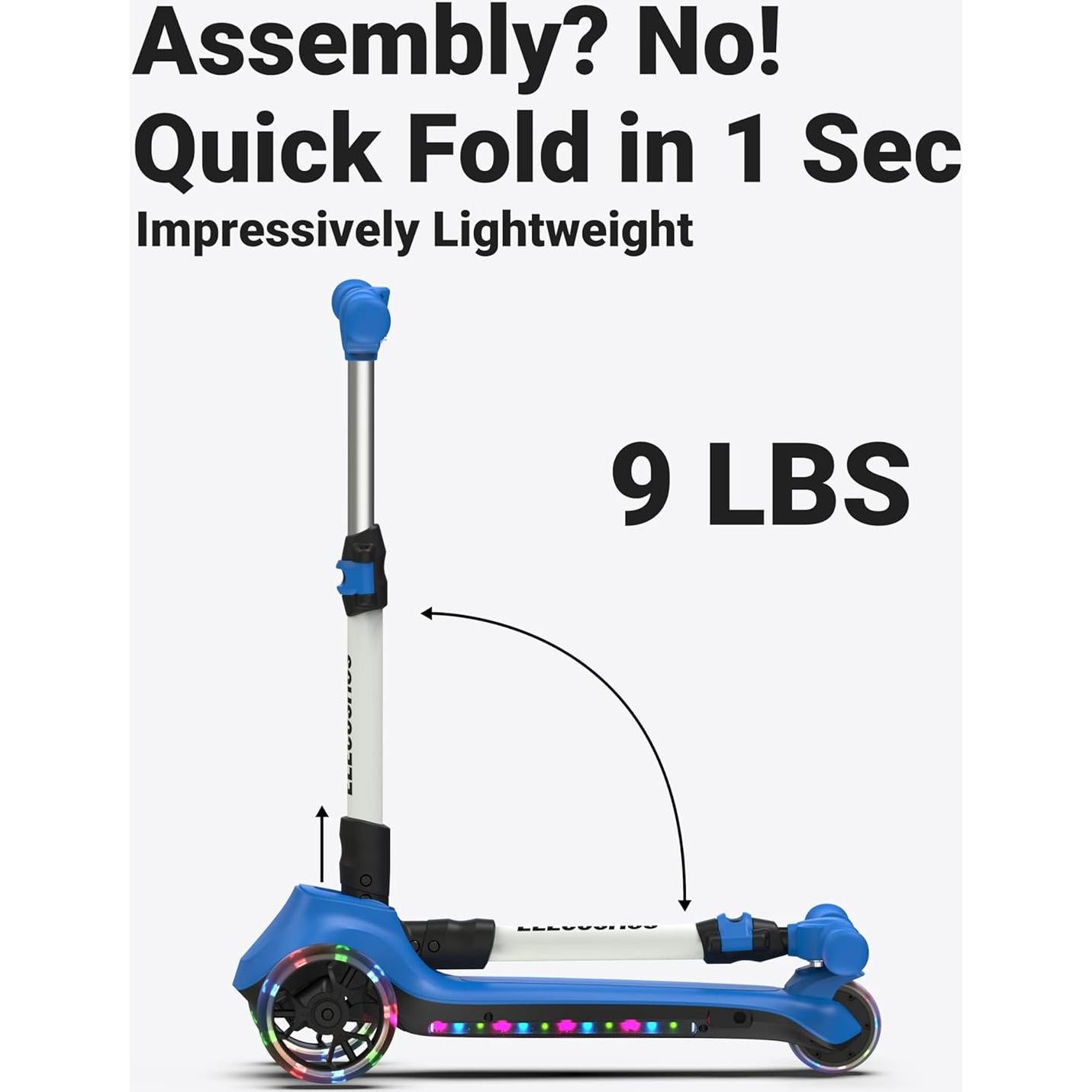 Scooter Eléctrico para Niños ELECOSMOS KS20 - 3 Ruedas, 8 km/h