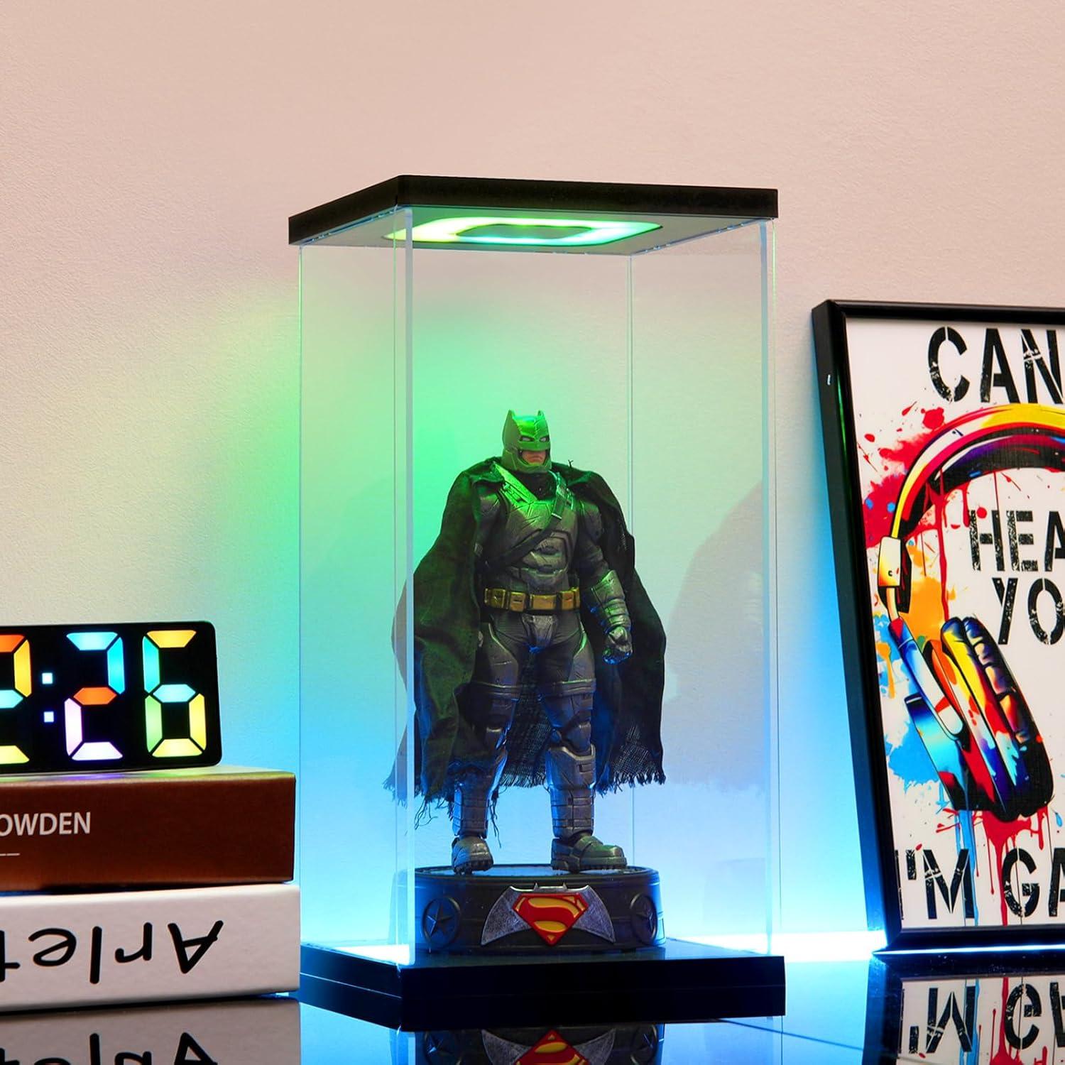 Caja de Exhibición Acrílica con Luz LED AZEYN 15.24x15.24 cm