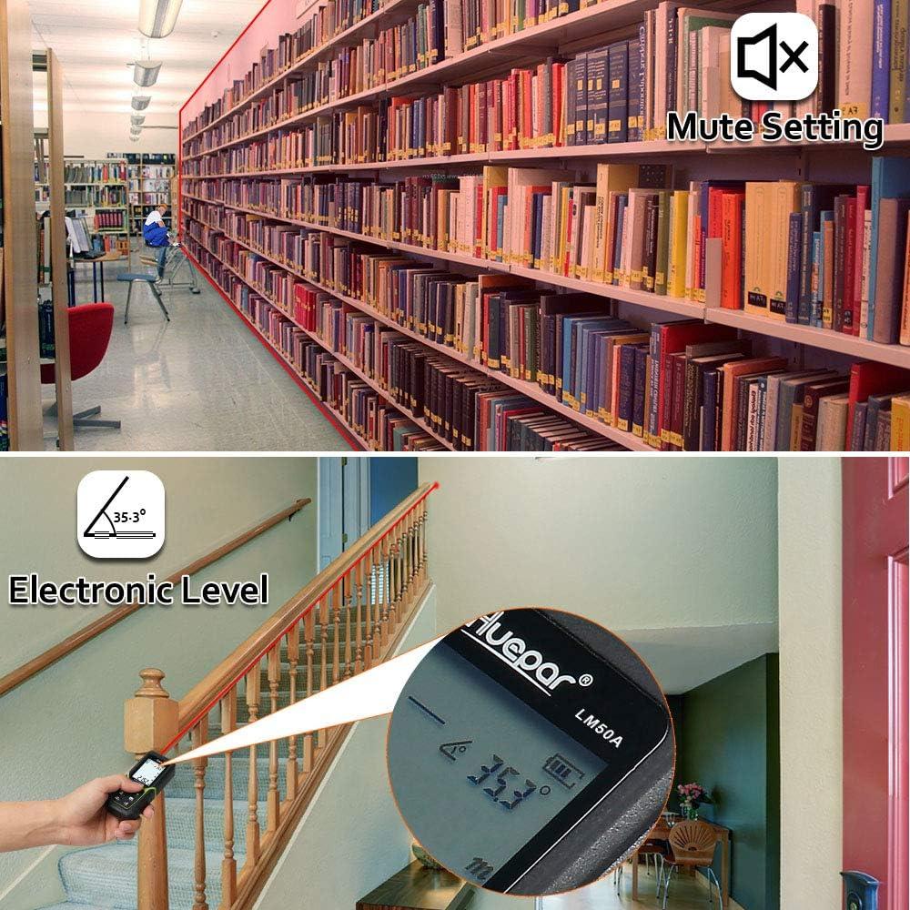 Medidor de Distancia Láser Huepar LM50A 50m con Batería Li-ion