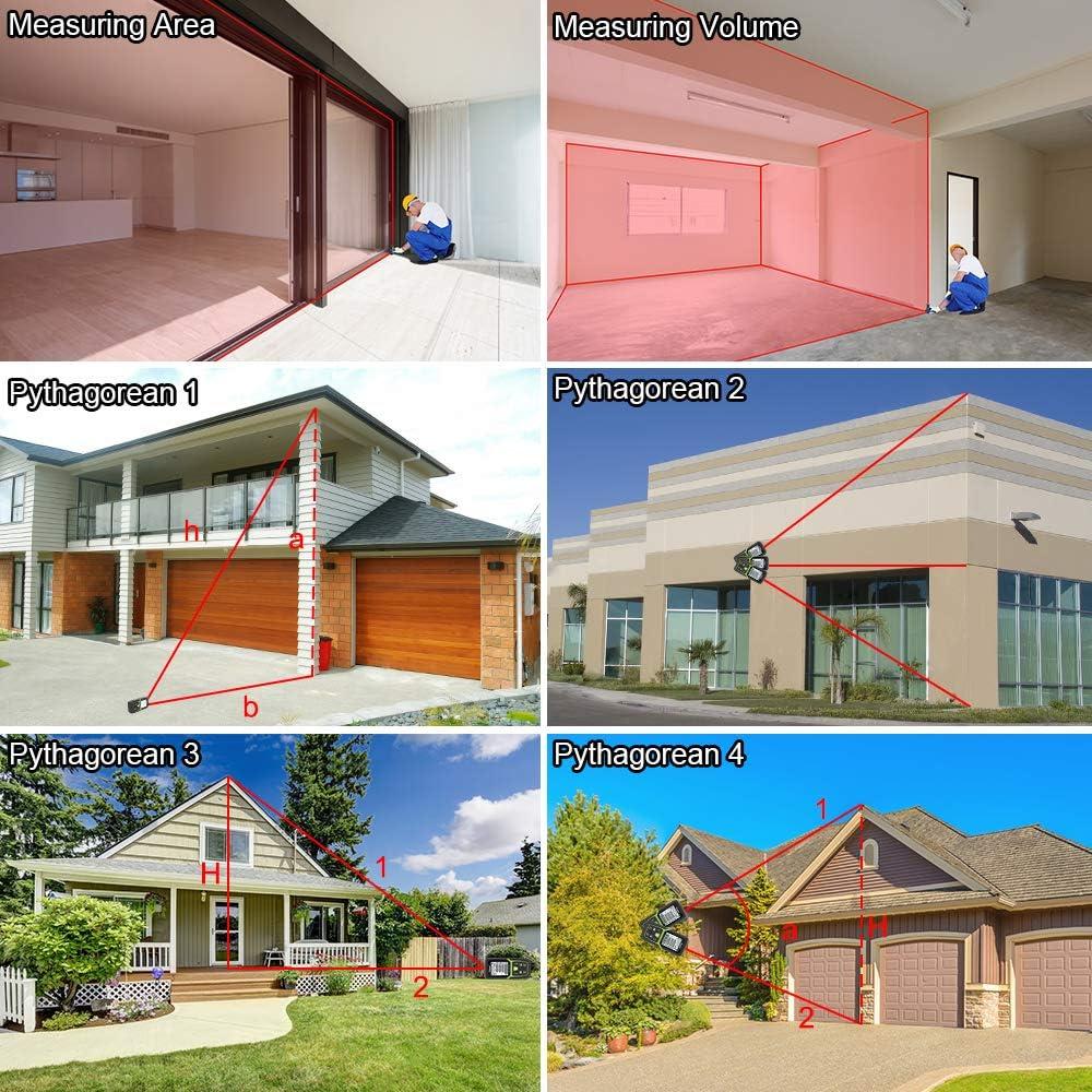 Medidor de Distancia Láser Huepar LM50A 50m con Batería Li-ion