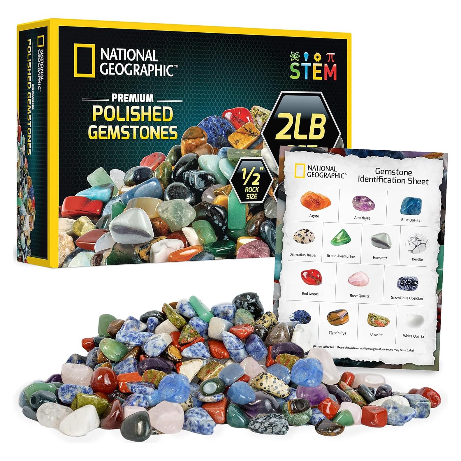 Kit de Piedras Pulidas National Geographic 0.91 kg - 1.27 cm