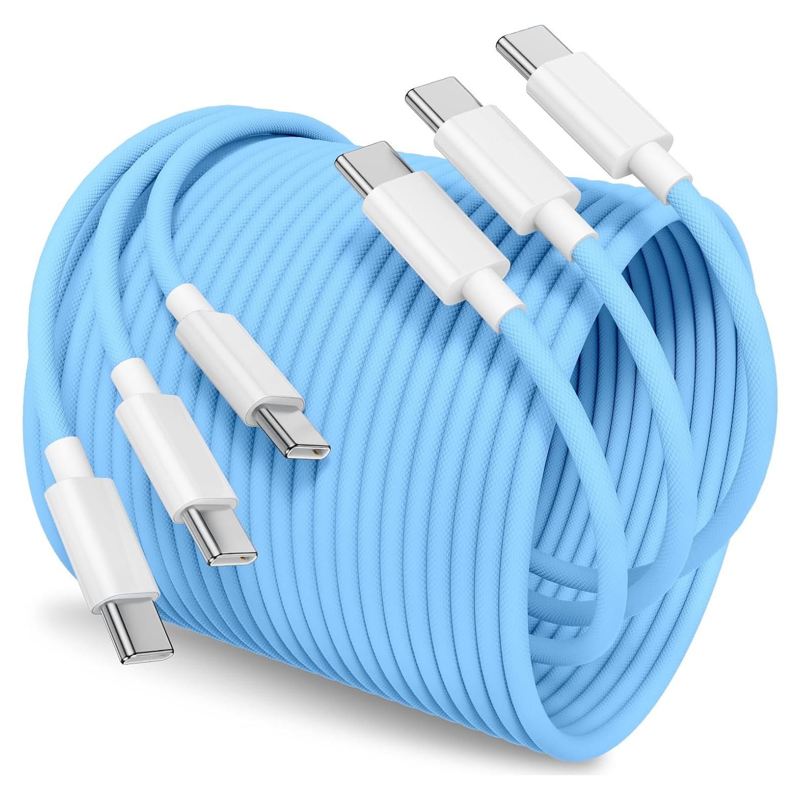 Cable USB C a USB C Susnwere 0.91 m Carga Rápida 60W - Paquete de 3