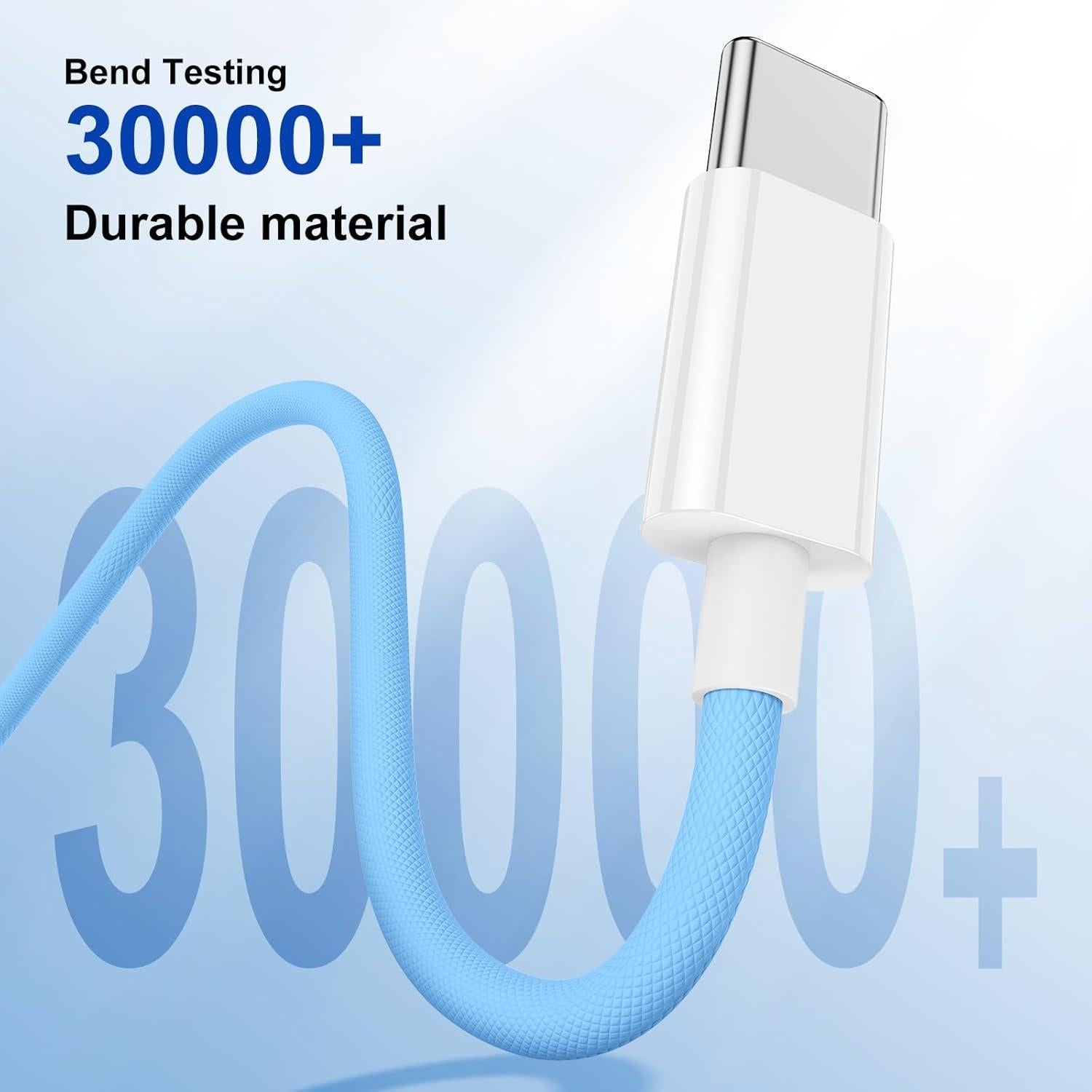 Cable USB C a USB C Susnwere 0.91 m Carga Rápida 60W - Paquete de 3