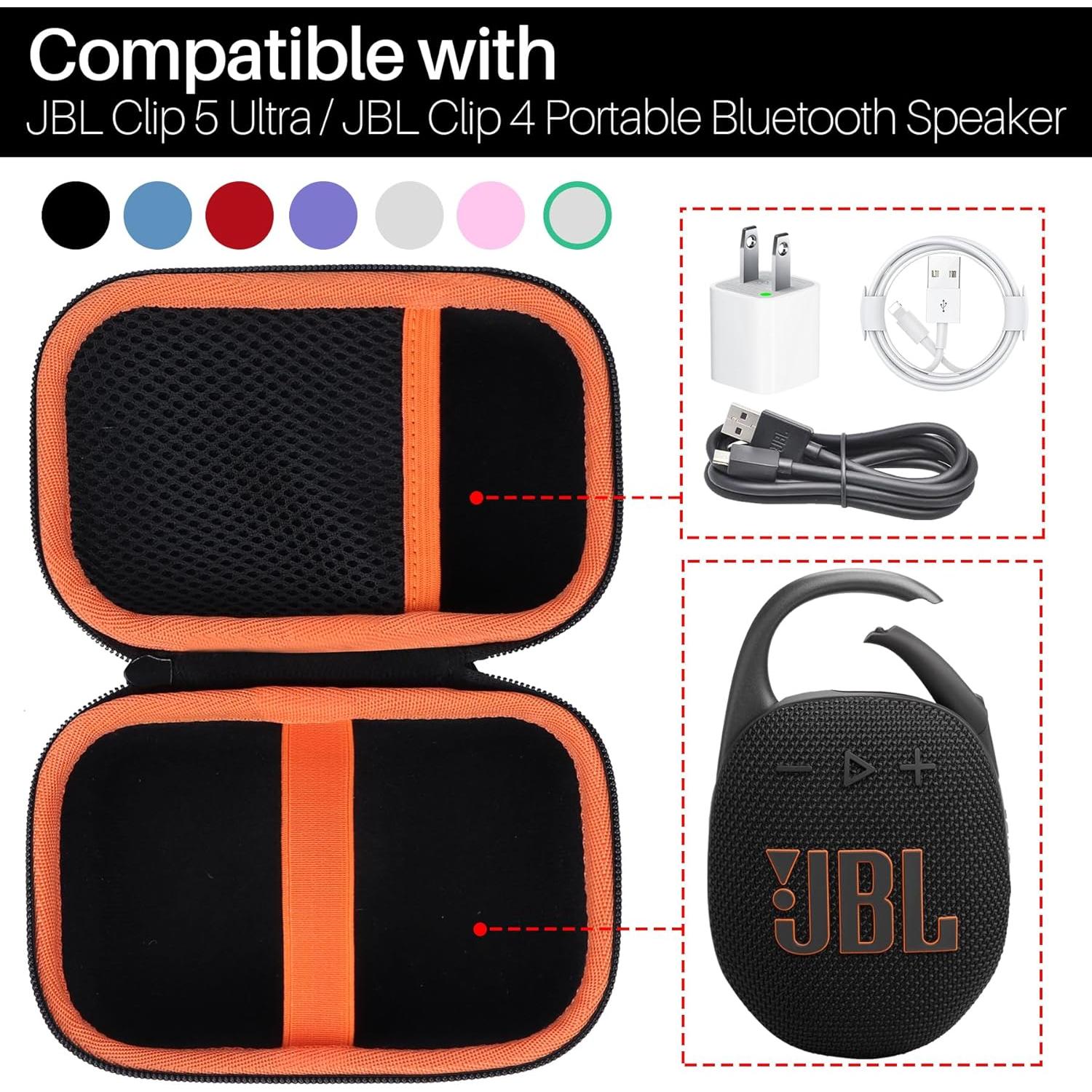 Funda Dura Lebakort para JBL Clip 5 y Clip 4 - Negra