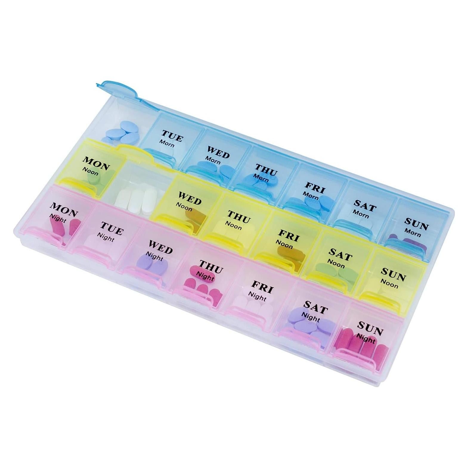 Organizador Semanal de Pastillas MEDca - 21 Compartimentos