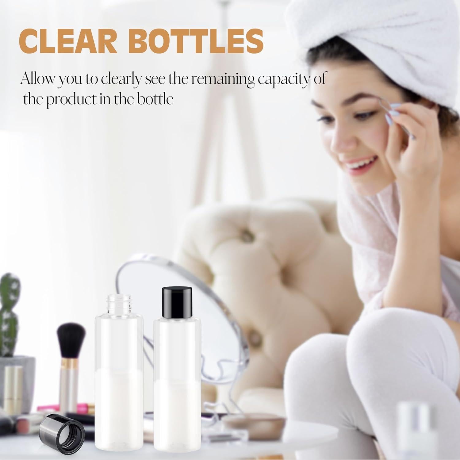 Botellas de Viaje 150ml ZEJIA - 3 Piezas a Prueba de Fugas