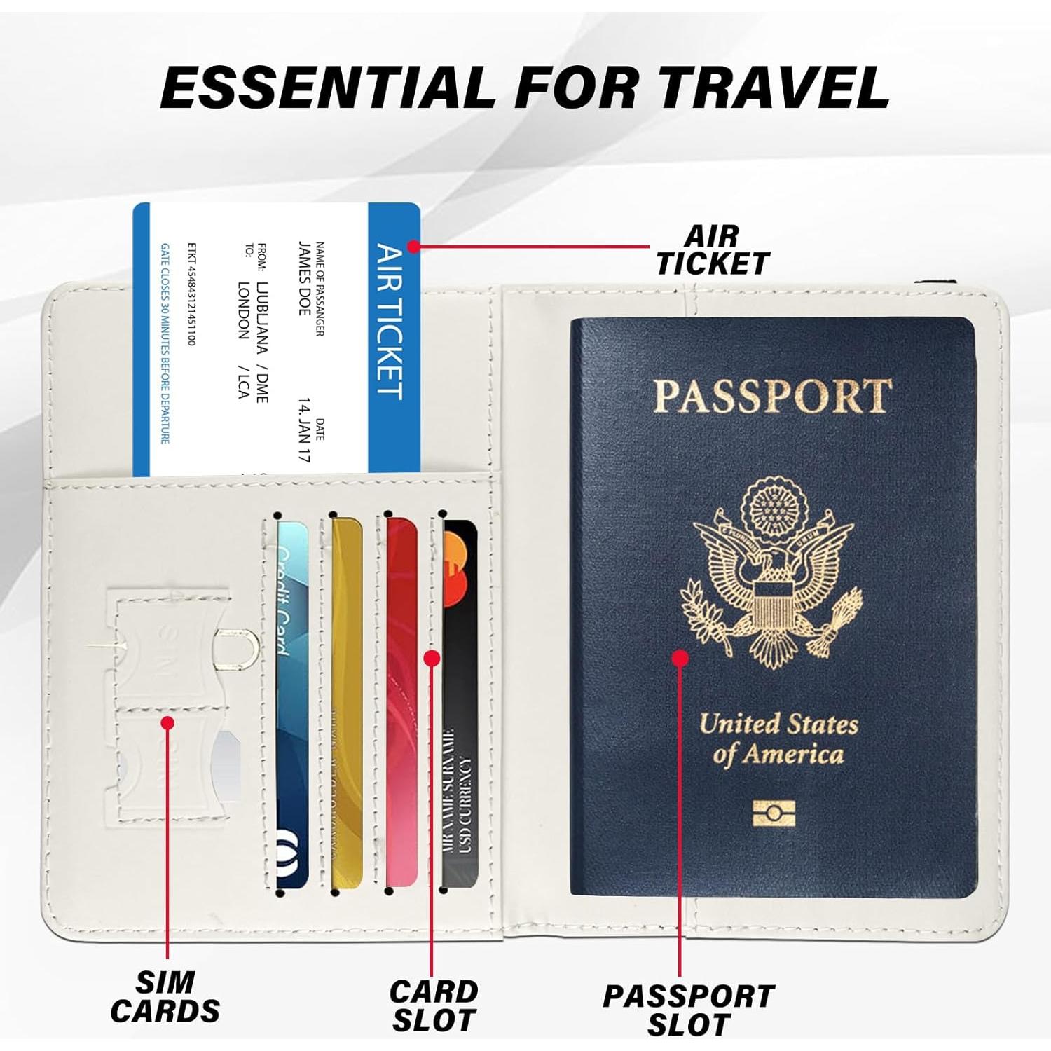 Soporte de Pasaporte GABraden con Bloqueo RFID - Negro M