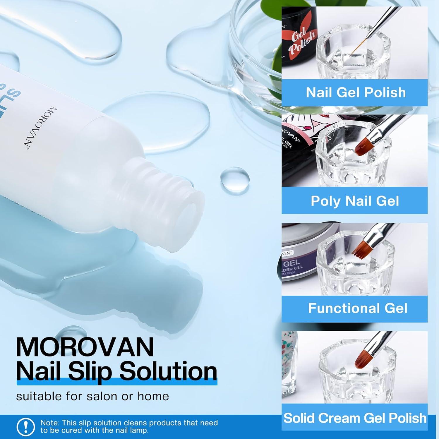 Solución Deslizante Morovan Poly Gel 118ml Kit Uñas