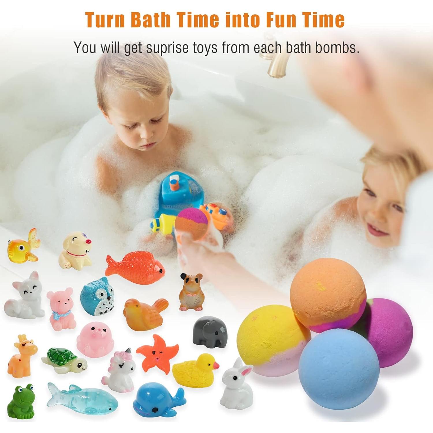 Set de 20 Bombas de Baño Santrela con Juguetes Sorpresa