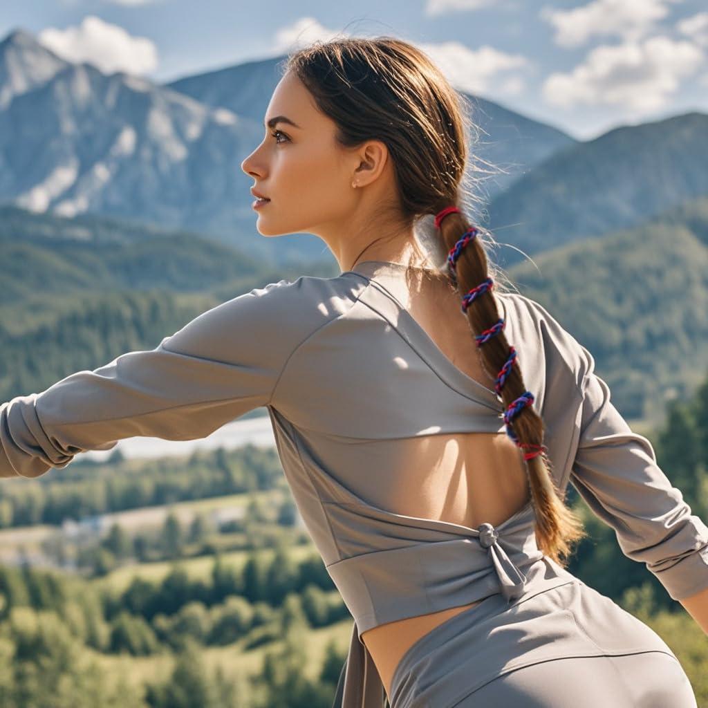 Sujetadores de Cabello Elásticos THJ 2.5mm 4 Piezas Mezcla