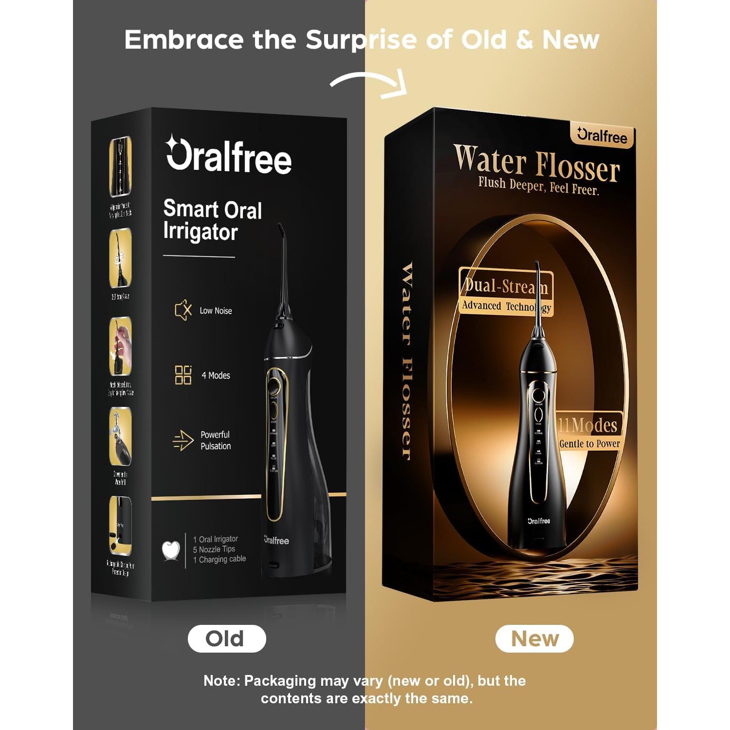 Irrigador Dental Portátil Oralfree F5025 Recargable IPX7