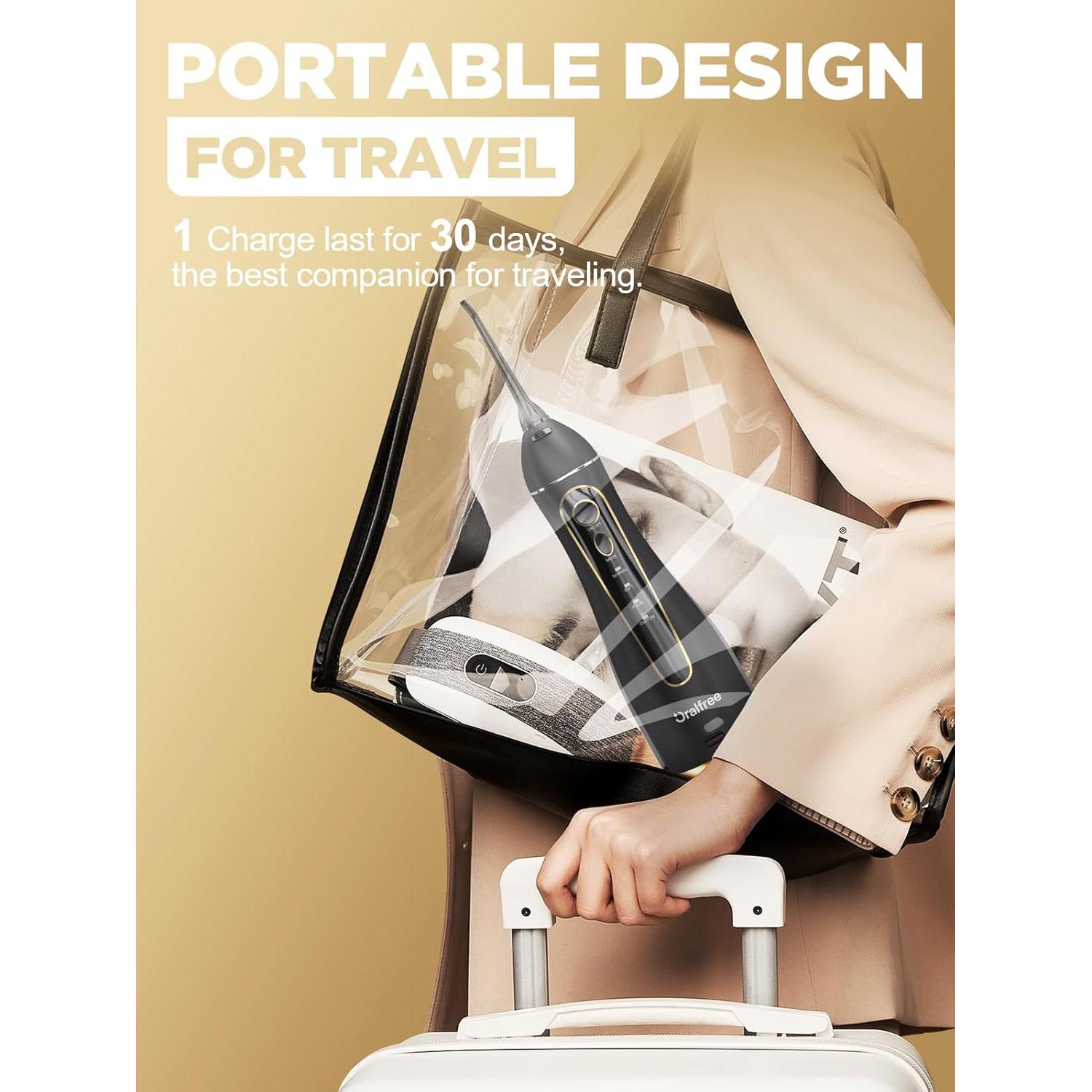 Irrigador Dental Portátil Oralfree F5025 Recargable IPX7