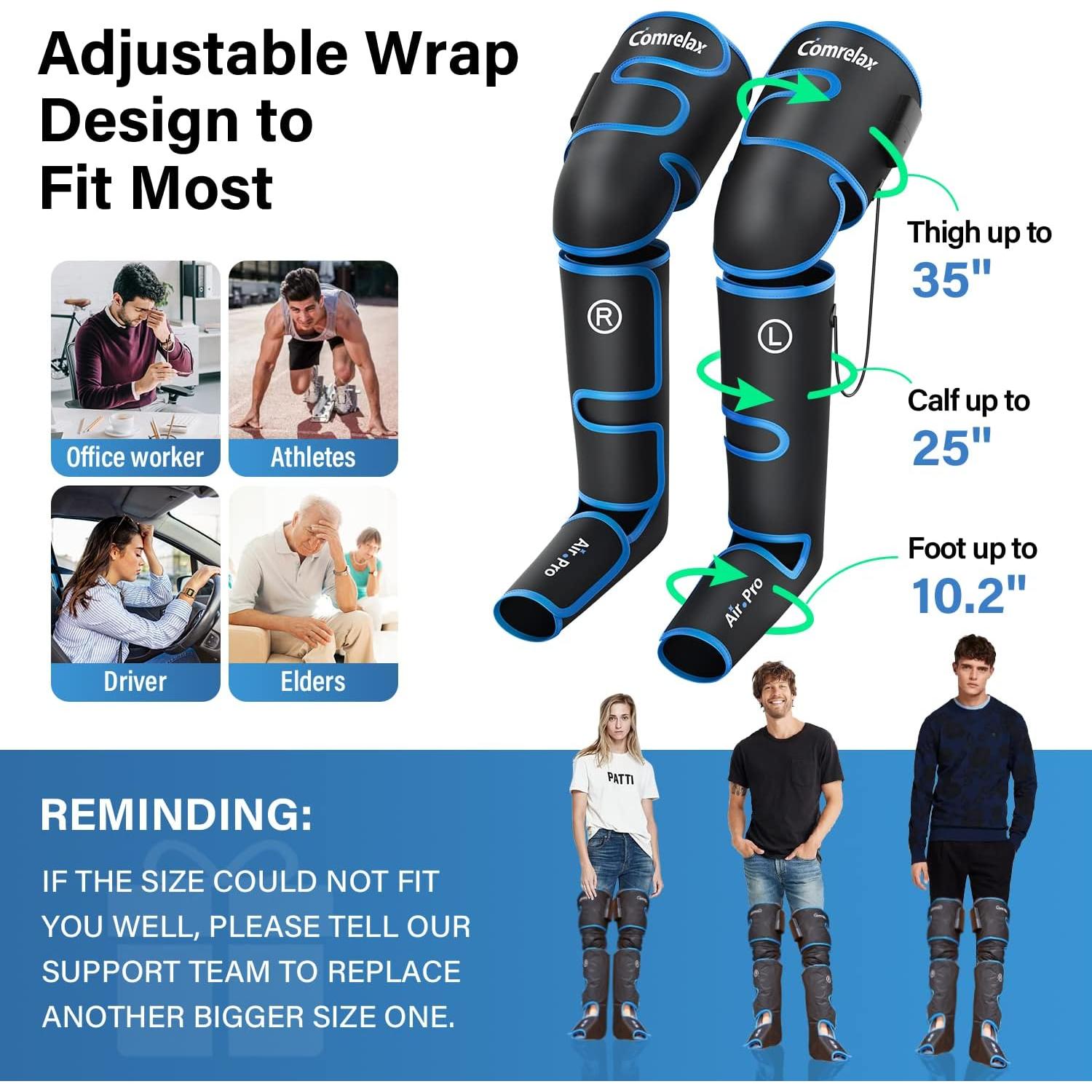 Masajeador de Piernas Comrelax HY-1117A Compresión y Frío