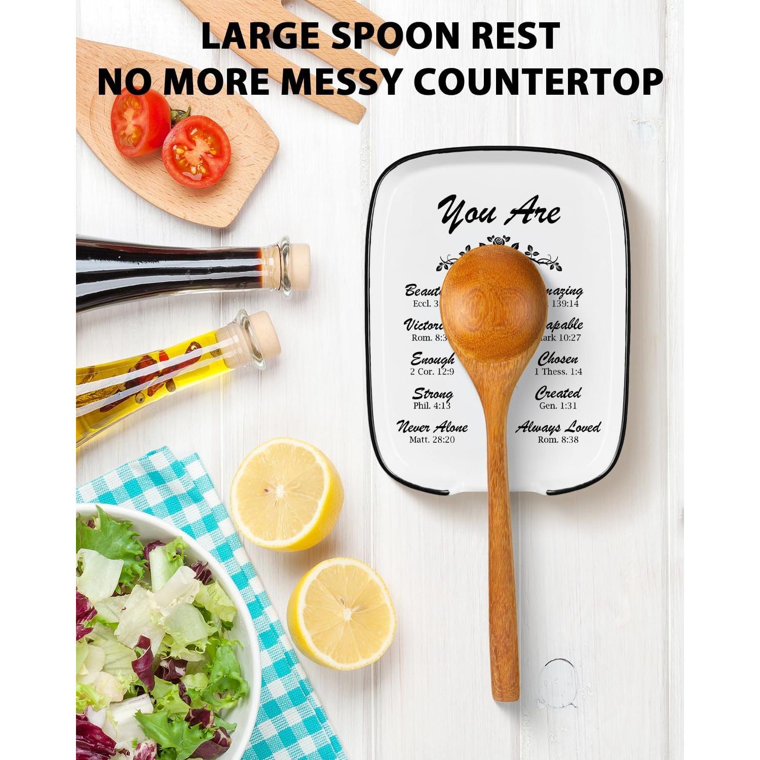 Soporte para Cucharas de Cerámica MBRUH 29.21x12.7cm Rústico