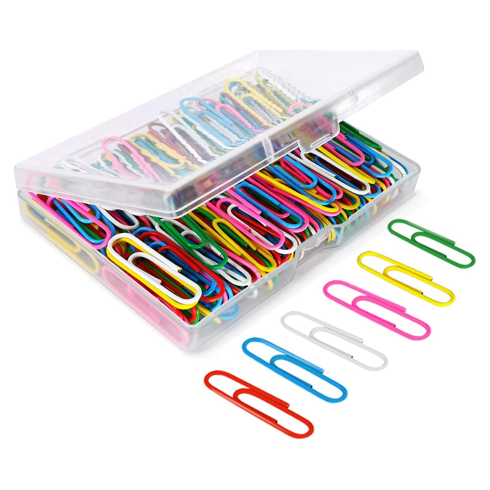 Clips de Papel Medianos AnutriON Asortidos 180 Piezas 33mm