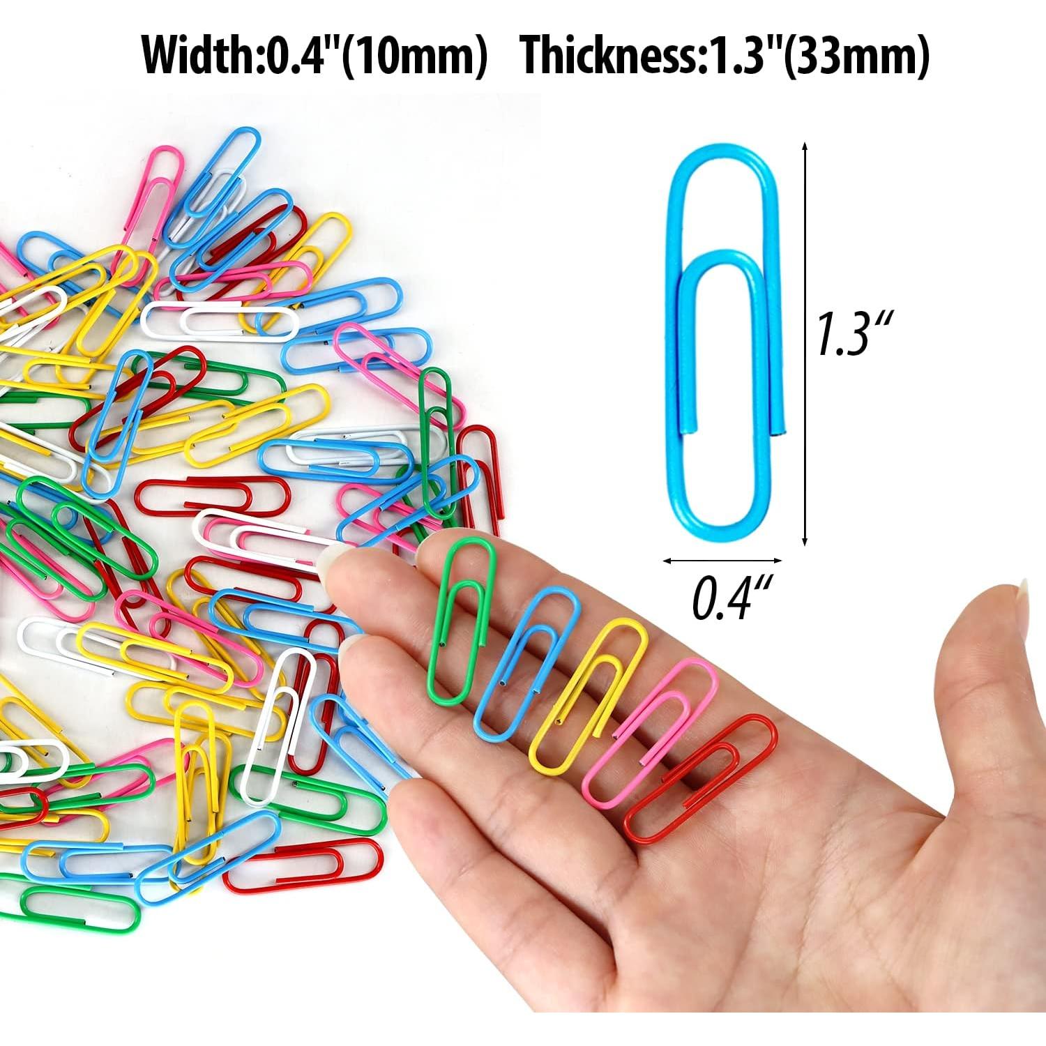 Clips de Papel Medianos AnutriON Asortidos 180 Piezas 33mm