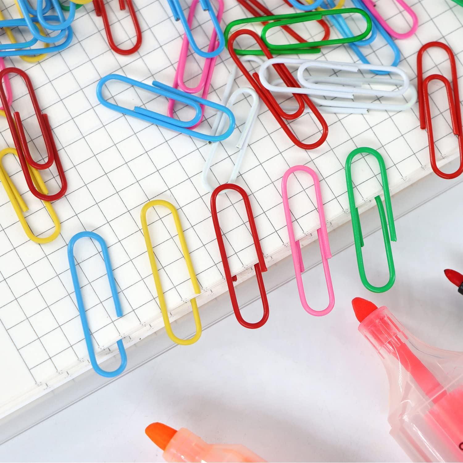 Clips de Papel Medianos AnutriON Asortidos 180 Piezas 33mm