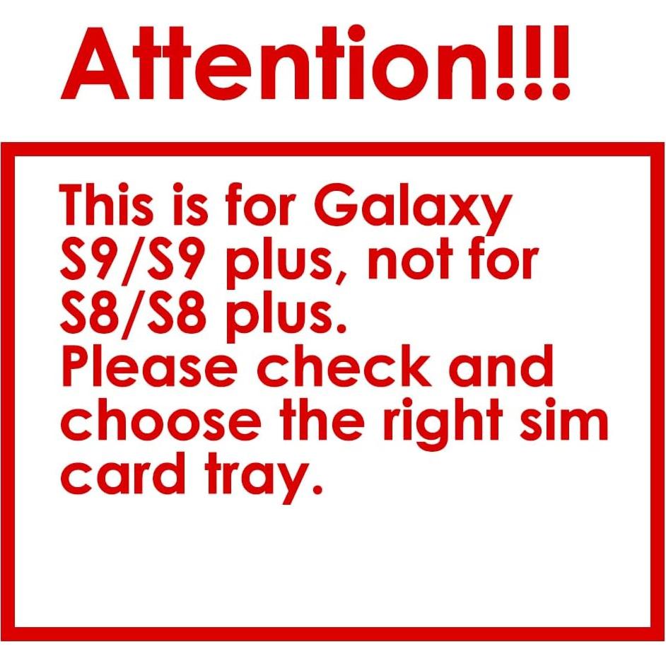 Soporte Bandeja SIM Perzework para Samsung Galaxy S9/S9+ Negro