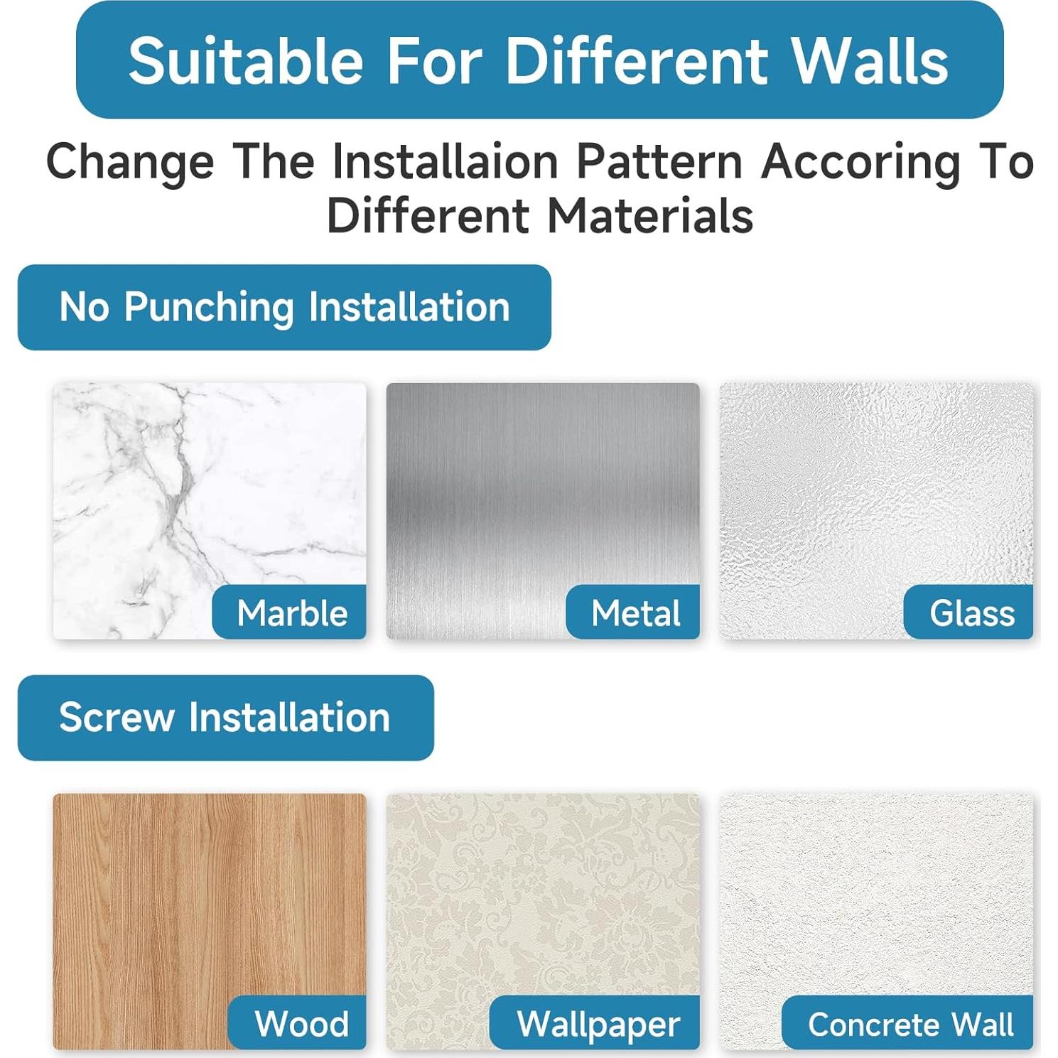 Topes de Puerta de Aluminio Brieieziy - 11 cm - 3 Piezas