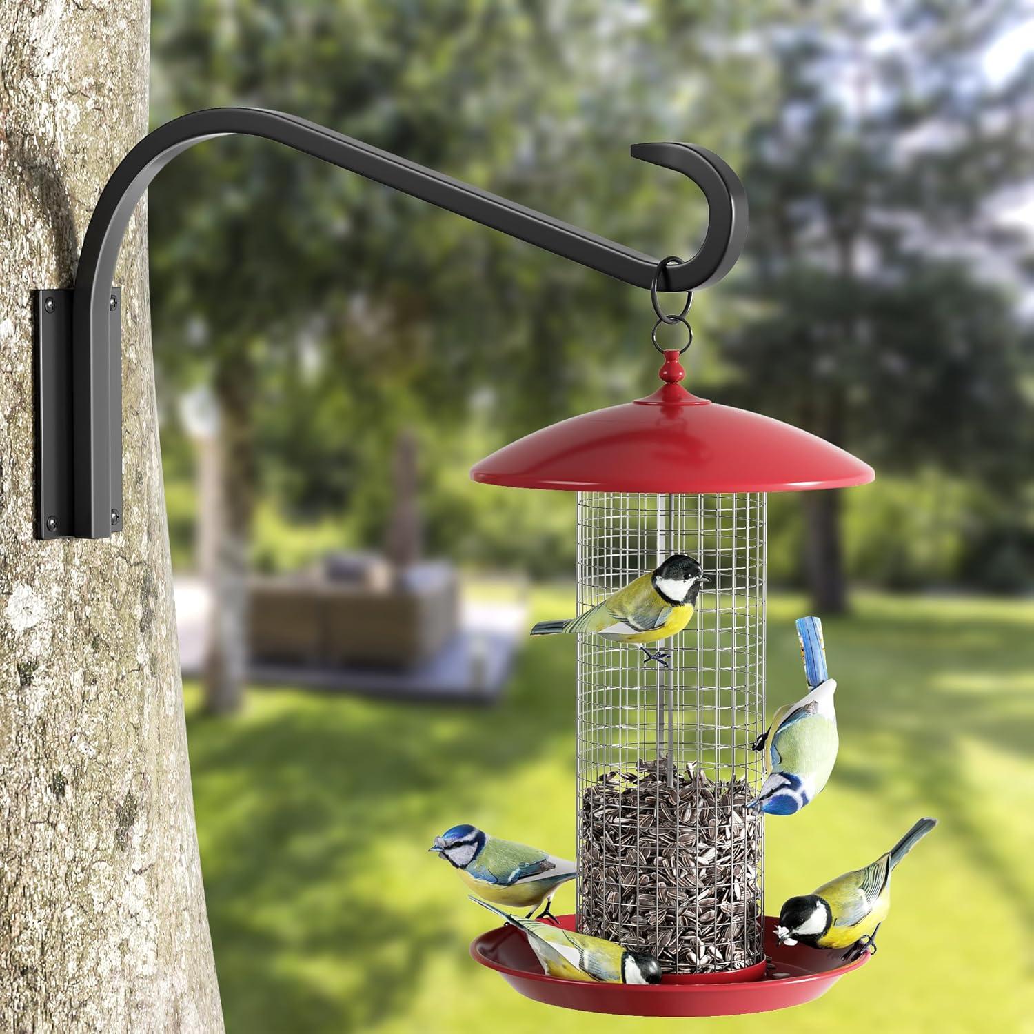 Soportes para Plantas de Pared Saffruff 30 cm 2 Paquete Metal Negro