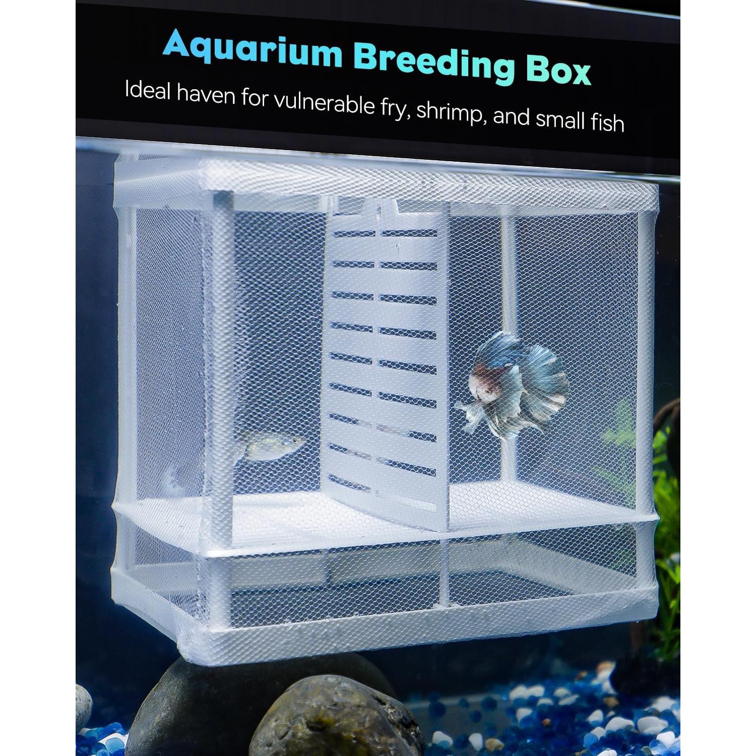 Red de cría para acuarios Pawfly - Caja de aislamiento 15.7x14.2 cm