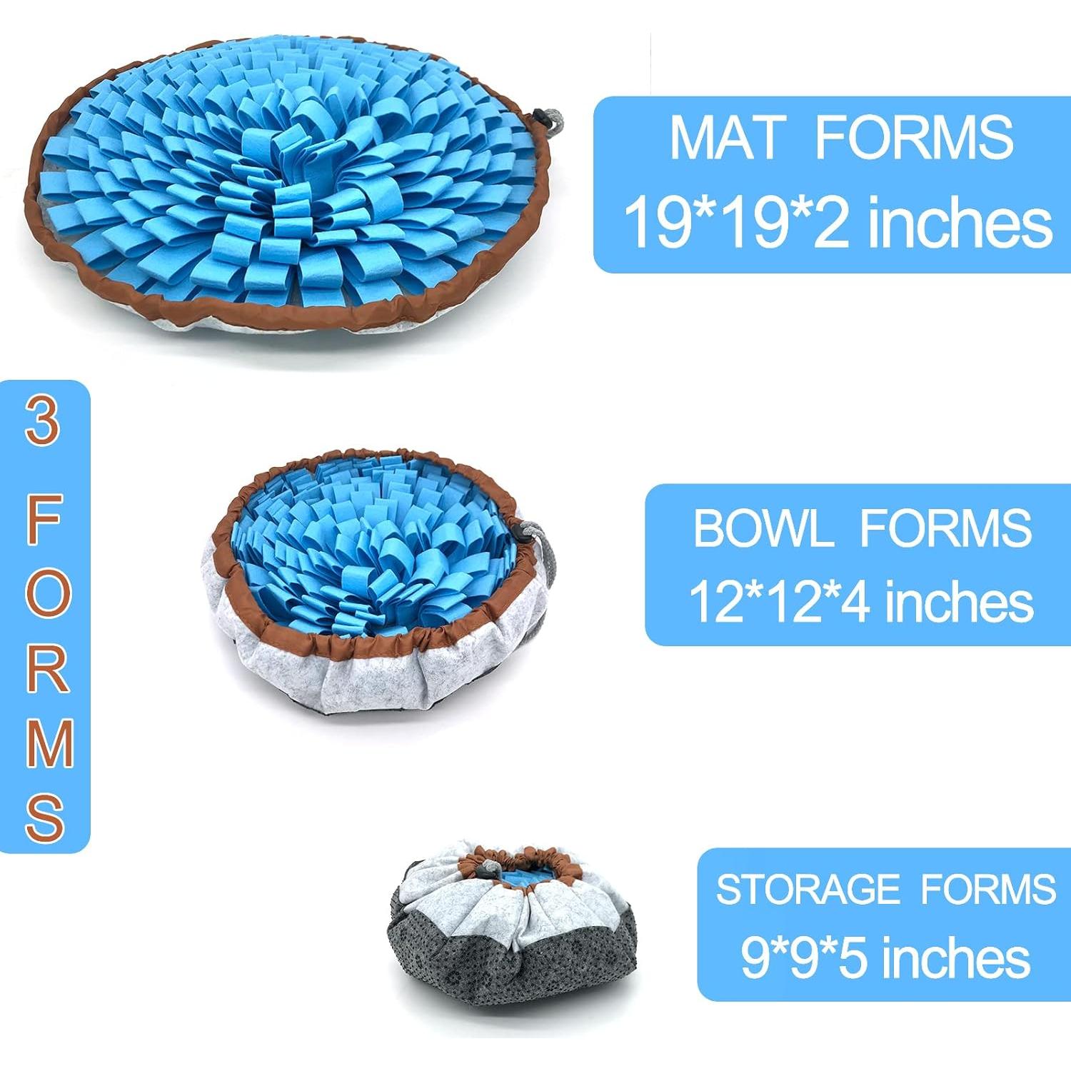 Alfombra de Olfateo para Perros NEECONG Azul 48x48cm