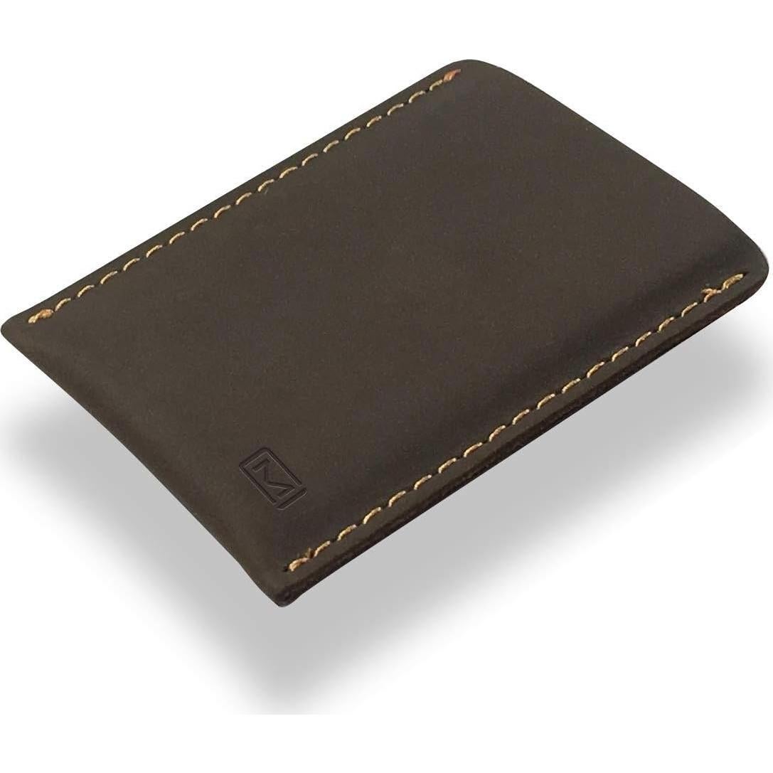 Billetera de Cuero Slim Modern Carry - Marrón, Acceso Rápido