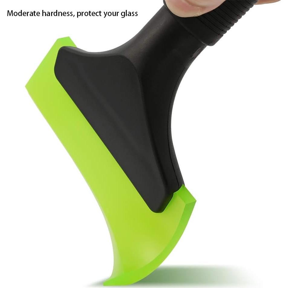 Limpiaparabrisas de Goma FOSHIO Verde 17x13 cm Mango Antideslizante