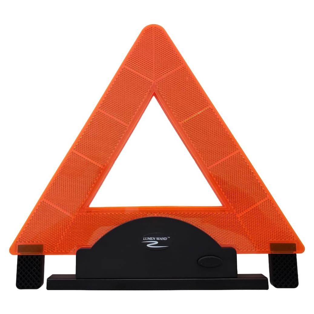 Triángulo de Emergencia Lumen Wand con LED y Base de Metal