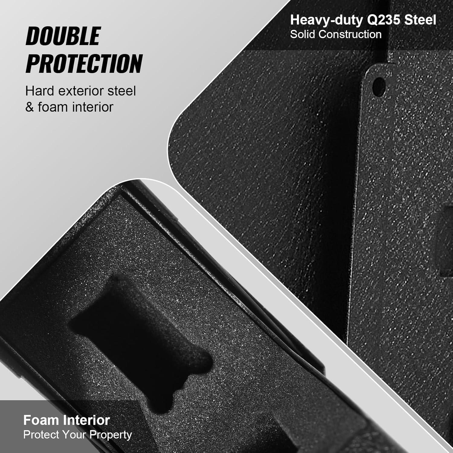 Caja Fuerte Biométrica VEVOR para Pistolas con Acceso Rápido