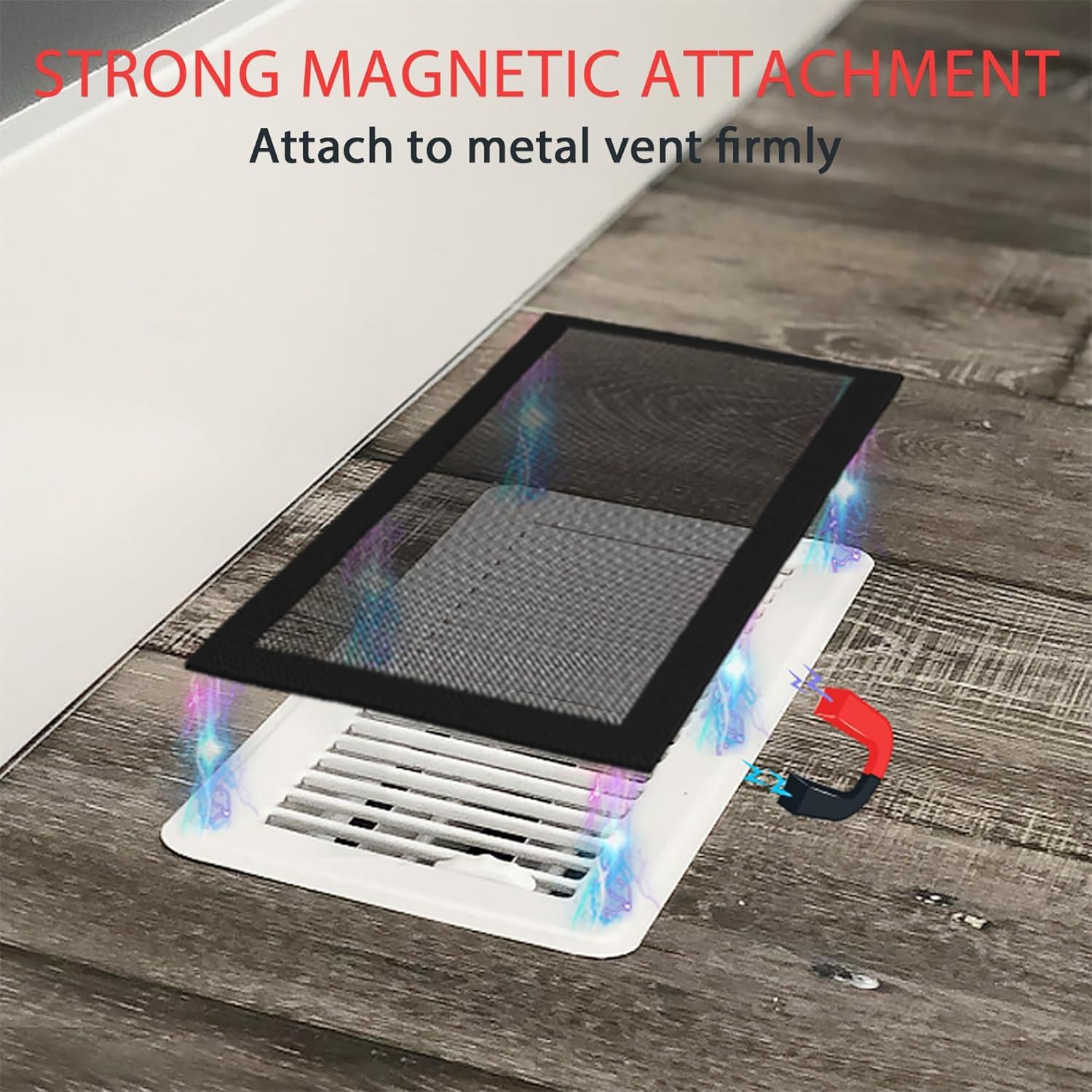 Paquete de 6 Cubiertas de Ventilación Magnéticas 10 x 25 cm Warmfarm