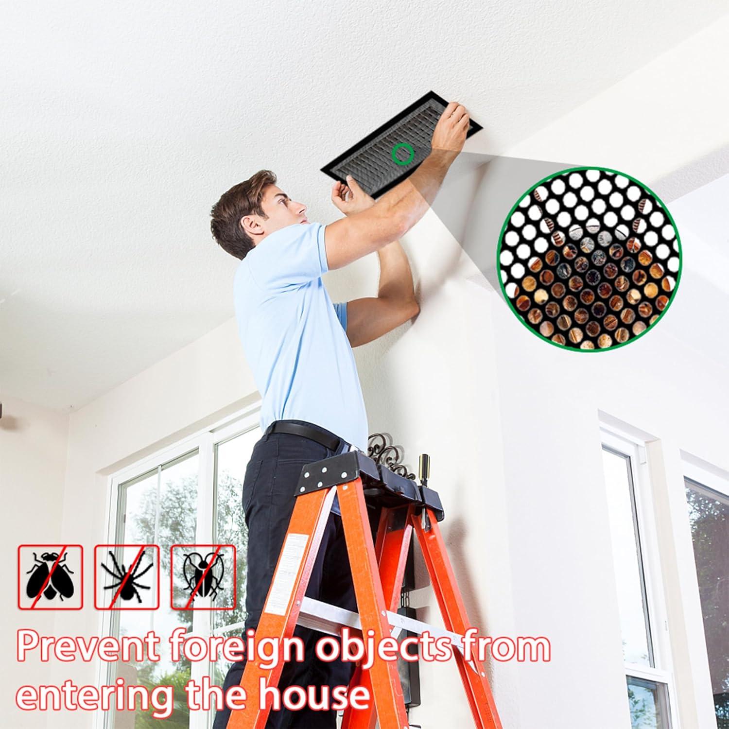 Paquete de 6 Cubiertas de Ventilación Magnéticas 10 x 25 cm Warmfarm