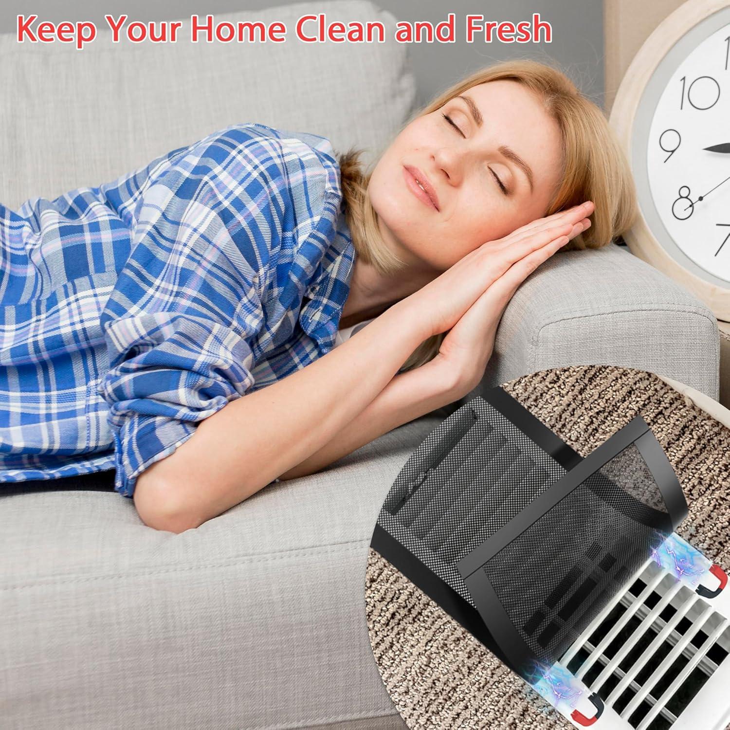 Paquete de 6 Cubiertas de Ventilación Magnéticas 10 x 25 cm Warmfarm