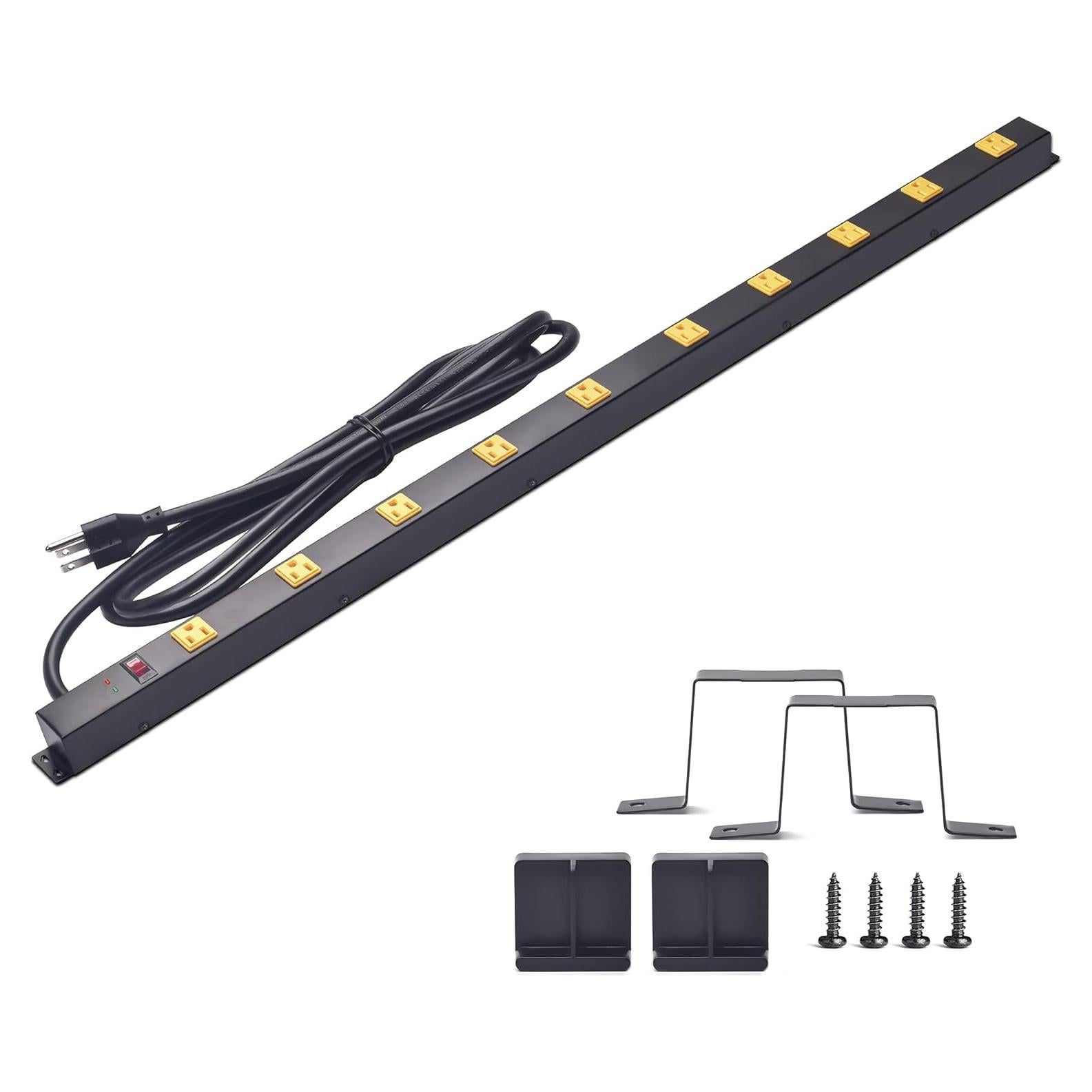 Tira de Poder con Protector de Sobretensión JIANGSILING 10 Salidas 1.83m