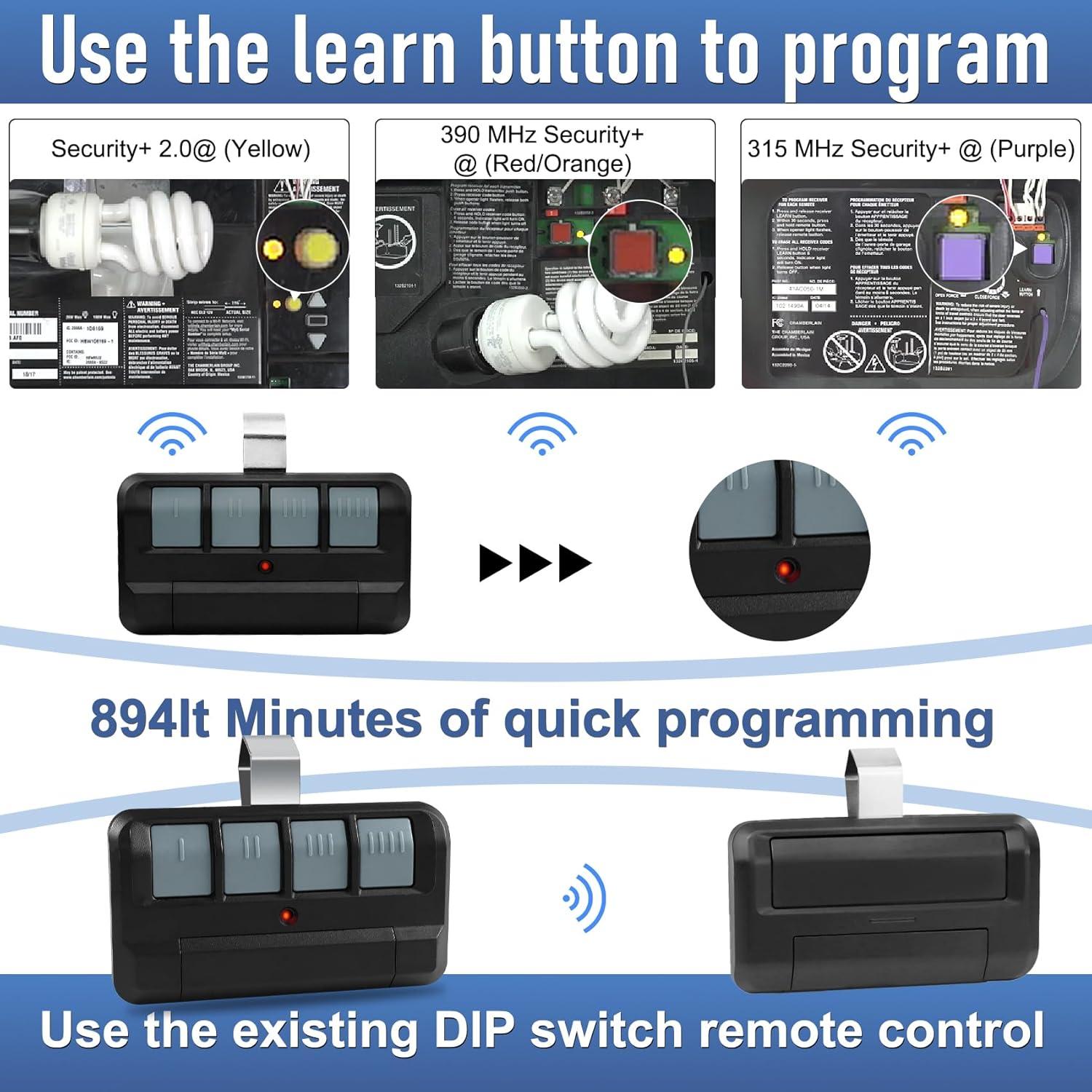 Control Remoto Liftmaster 894LT para Abridor de Puerta de Garaje