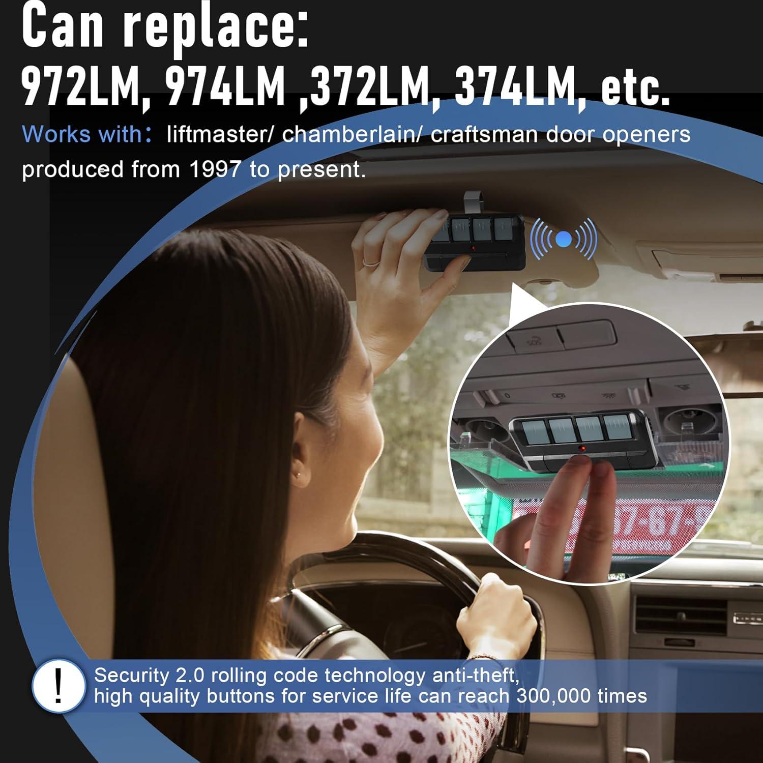 Control Remoto Liftmaster 894LT para Abridor de Puerta de Garaje