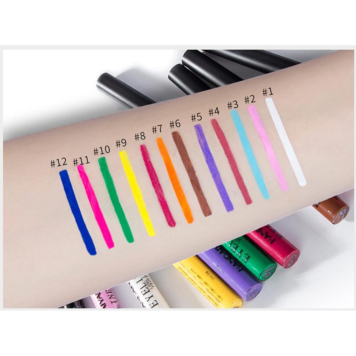 Set de 12 Delineadores Líquidos Mate BestLand - Colores Arcoíris