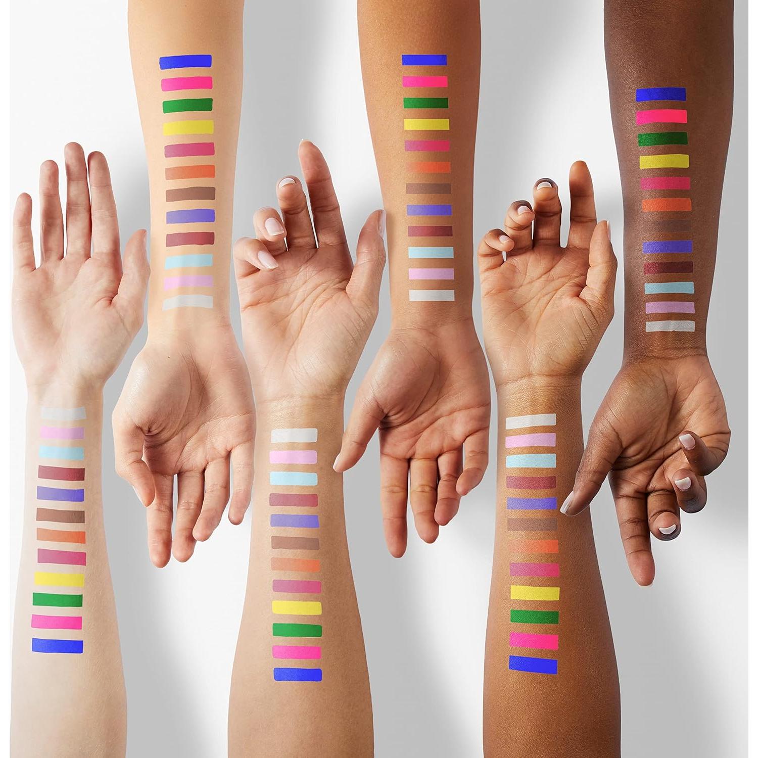 Set de 12 Delineadores Líquidos Mate BestLand - Colores Arcoíris