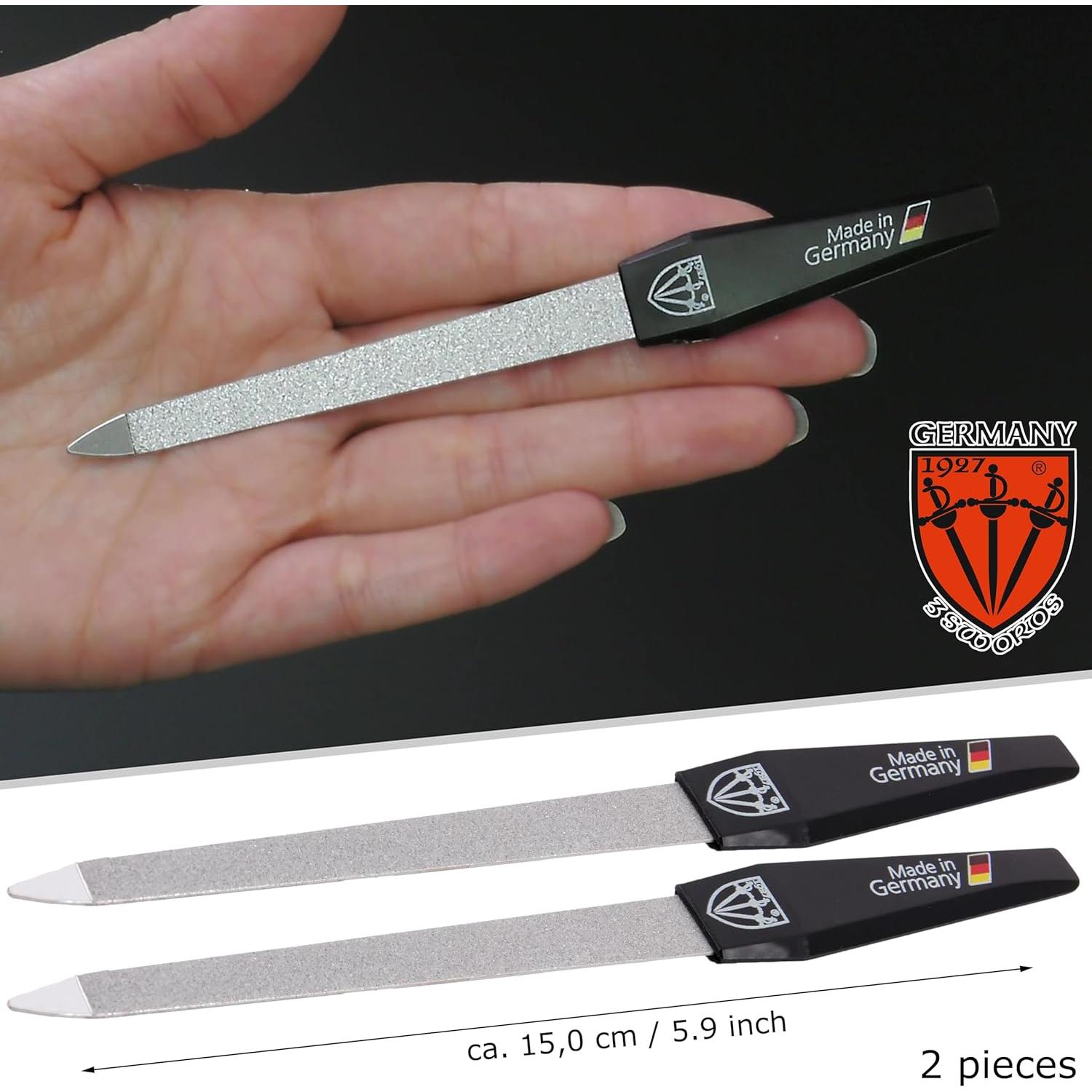 Juego de Lima de Uñas Zafiro 3 Espadas Alemania 2 Piezas
