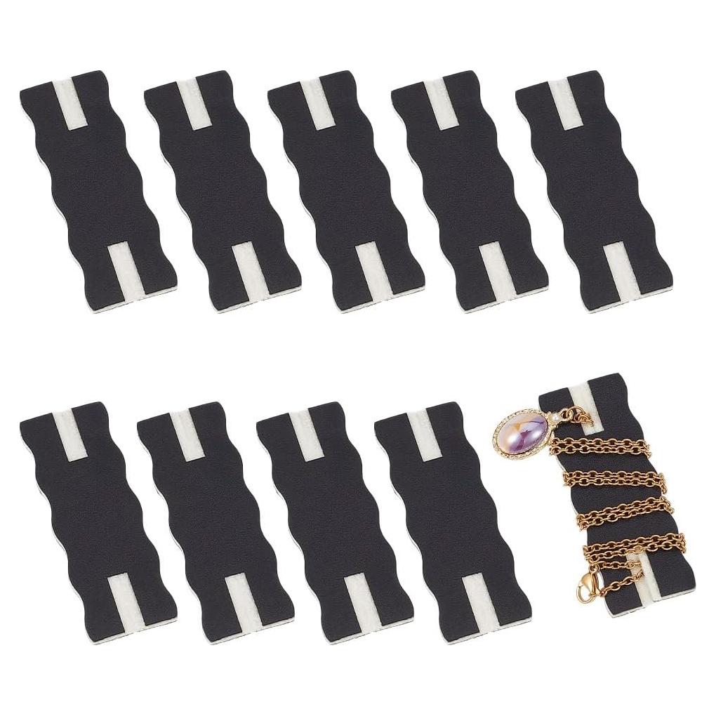 Organizador de Joyería OLYCRAFT 10 Piezas Sin Enredos Negro